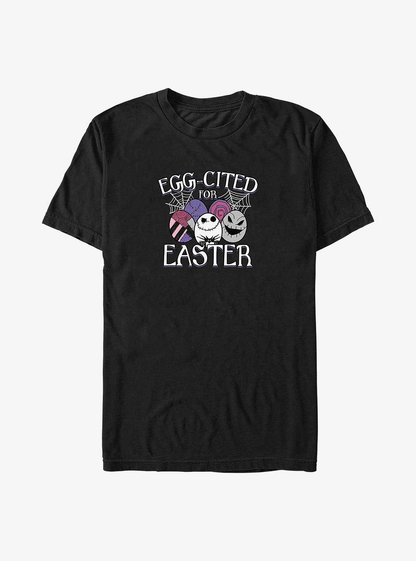 Disney The Nightmare Before Christmas Eggcited For Easter Big & Tall T-Shirt,New Products : American Fashion Style Bags On Sale