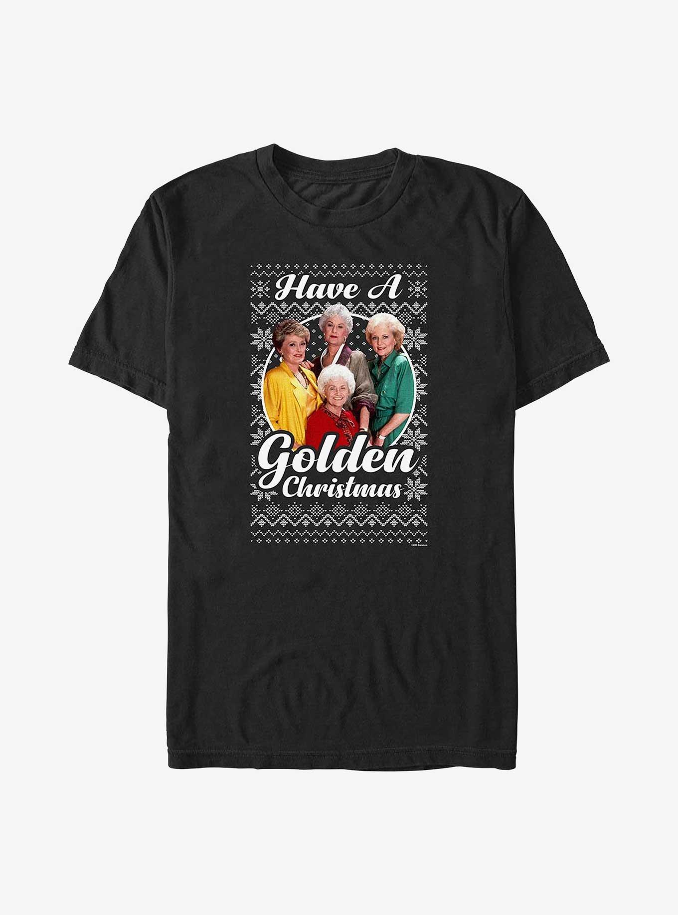 The Golden Girls Golden Ugly Christmas Big & Tall T-Shirt,New Products : American Fashion Style Bags On Sale