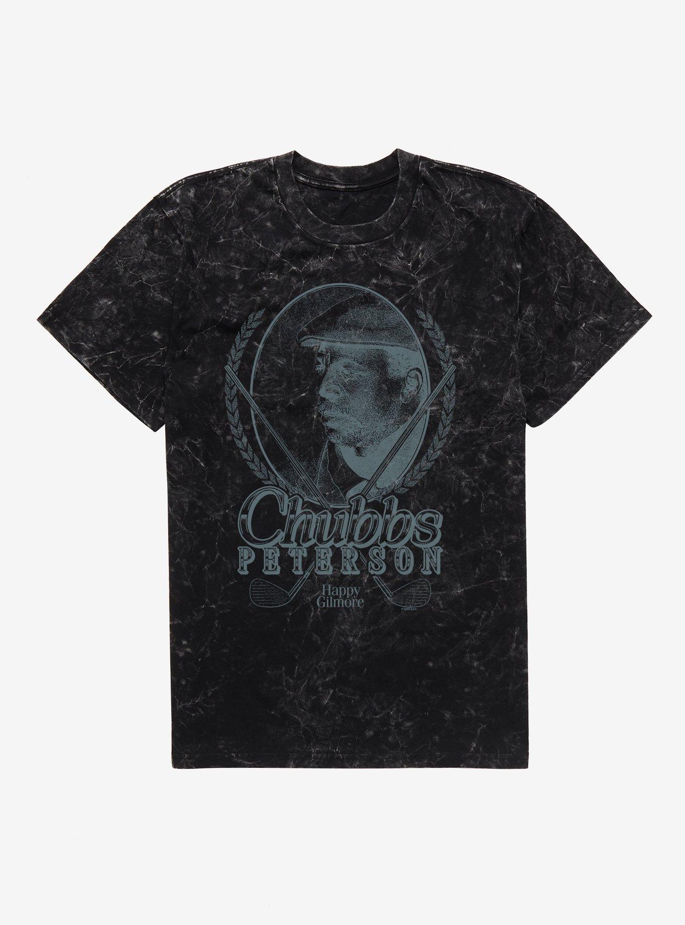 Happy Gilmore Chubbs Peterson Memorial Mineral Wash T-Shirt, BLACK MINERAL WASH, hi-res