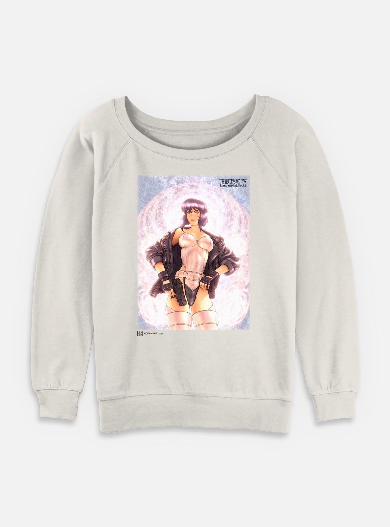 Ghost in the Shell Motoko Shining Womens Slouchy Sweatshirt,New Products : American Fashion Style Bags On Sale