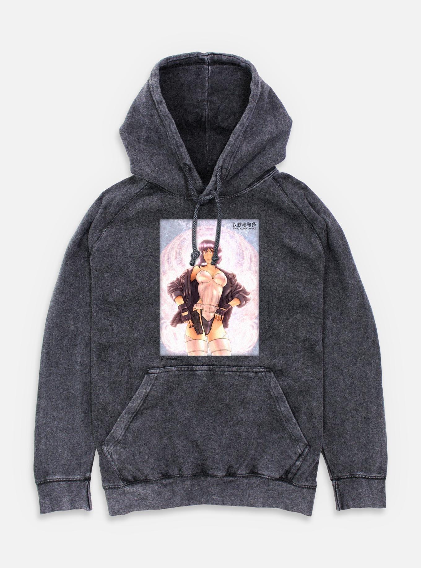 Ghost in the Shell Motoko Shining Mineral Wash Hoodie,Specials : American Fashion Style Bags On Sale
