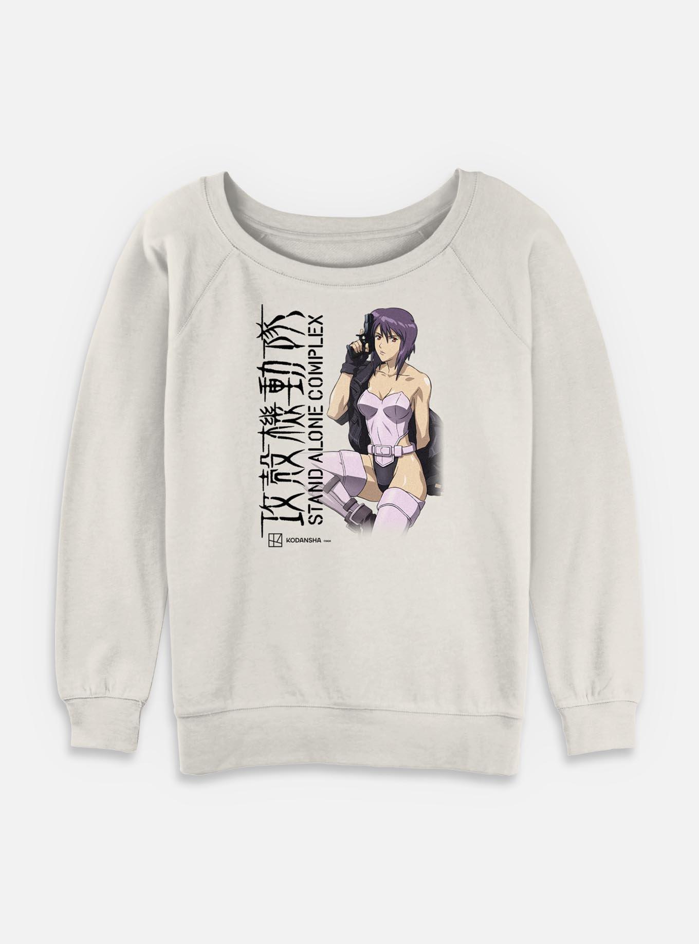 Ghost in The Shell Motoko Kusanagi Stand Alone Complex Womens Slouchy Sweatshirt,New Products : American Fashion Style Bags On Sale