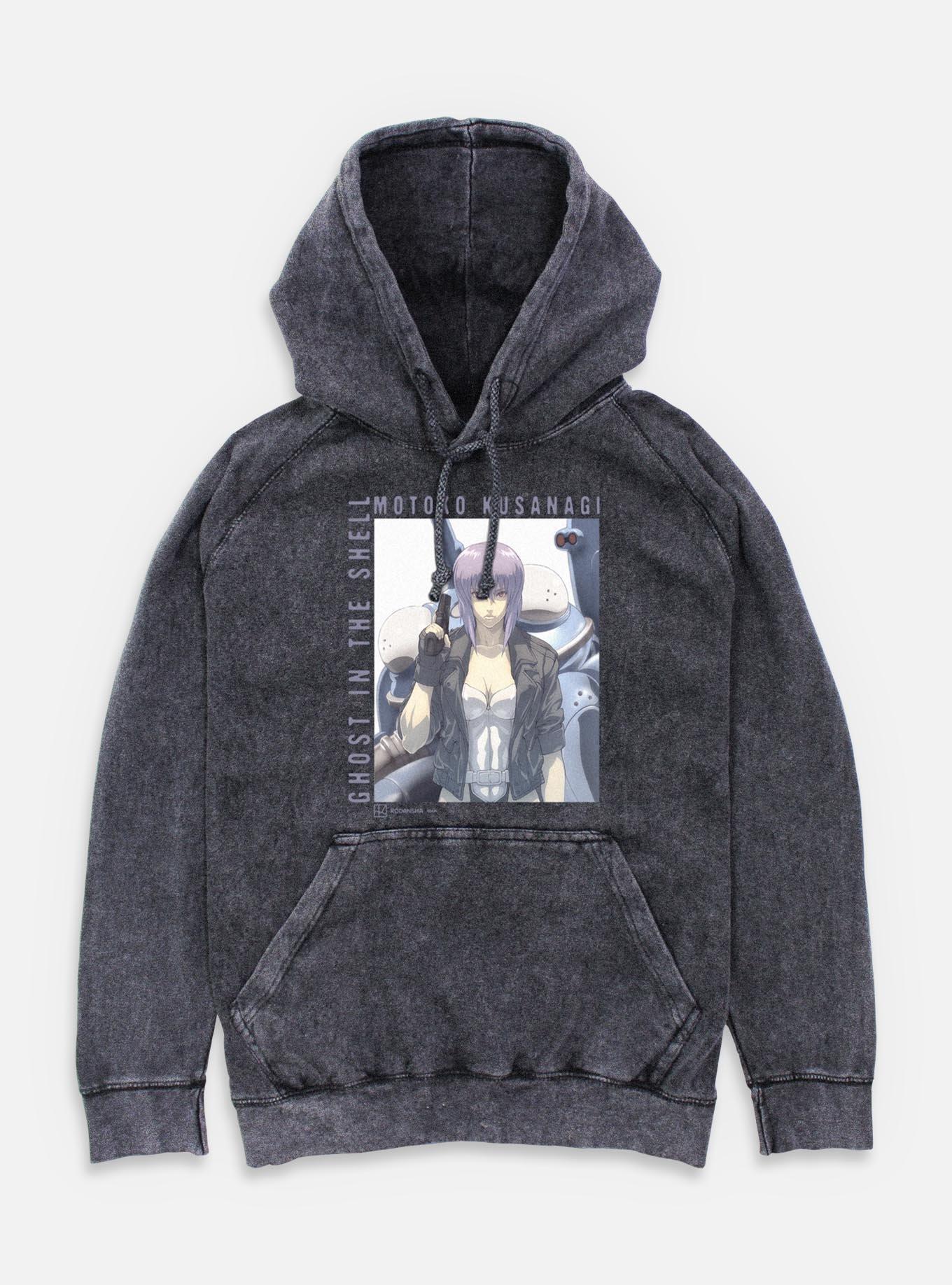 Ghost in the Shell Motoko Kusanagi Mineral Wash Hoodie,New Products : American Fashion Style Bags On Sale