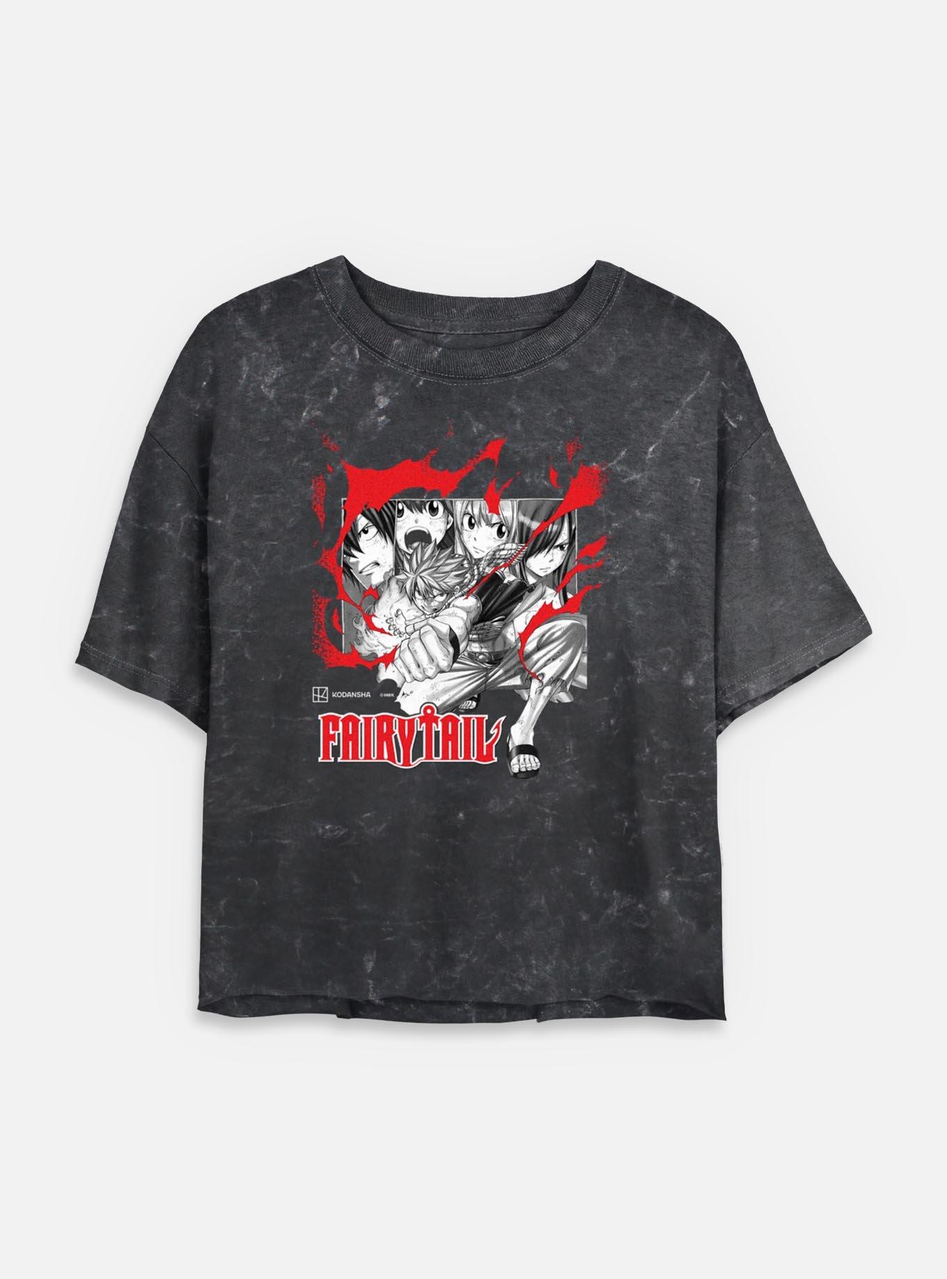 Fairy Tail Blaze Mineral Wash Womens Crop T-Shirt,New Products : American Fashion Style Bags On Sale