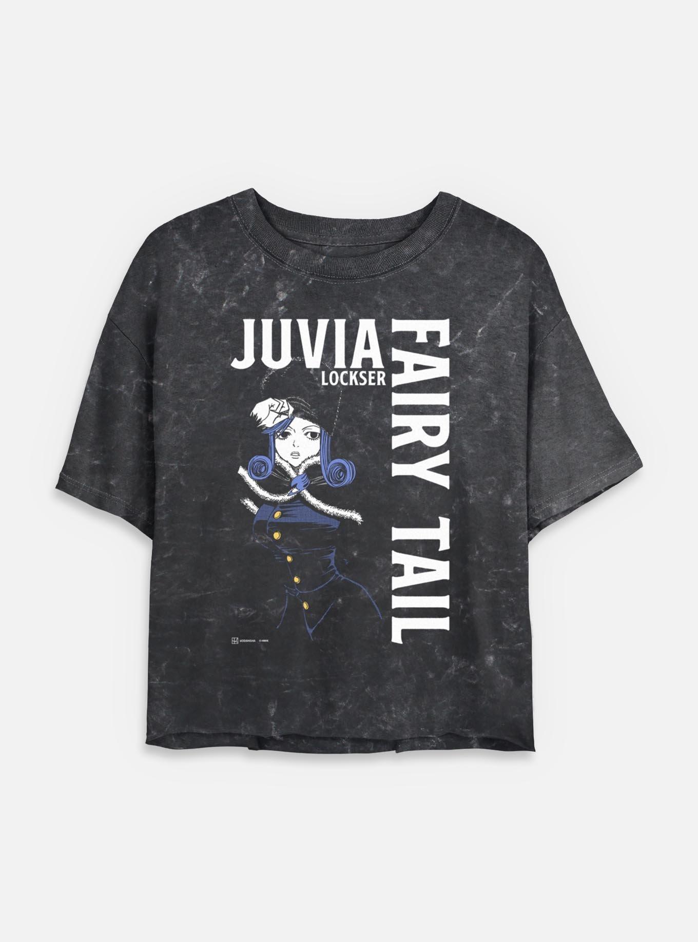 Fairy Tail Juvia Lockser Focus Mineral Wash Womens Crop T-Shirt,New Products : American Fashion Style Bags On Sale