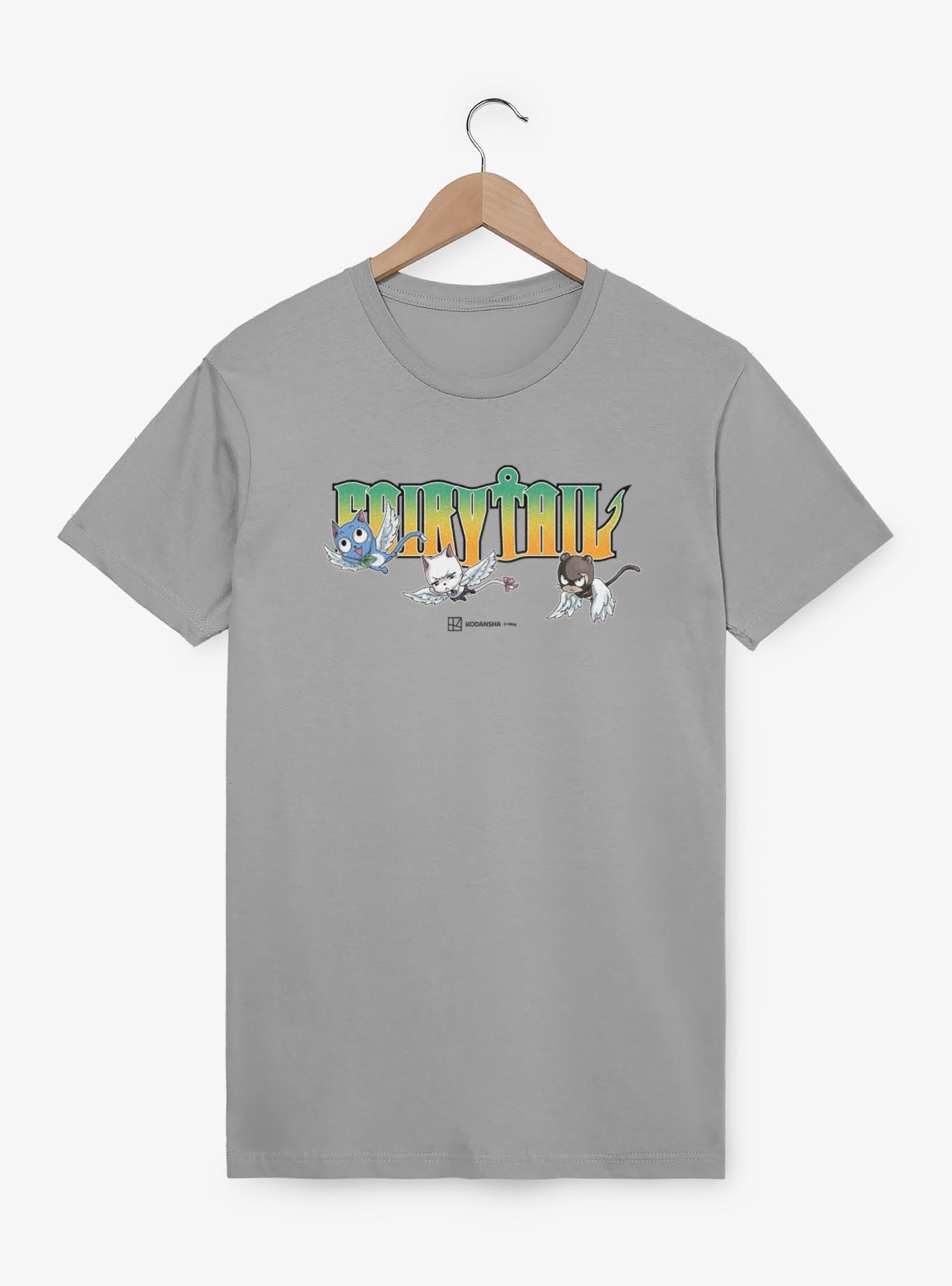 Fairy Tail Happy And Friends T-Shirt, SILVER, hi-res