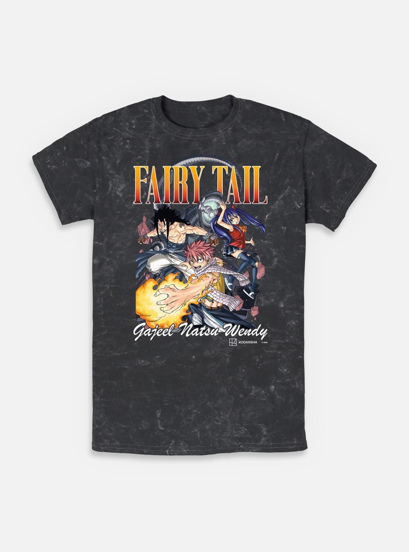 Fairy Tail Group Mineral Wash T-Shirt, , hi-res