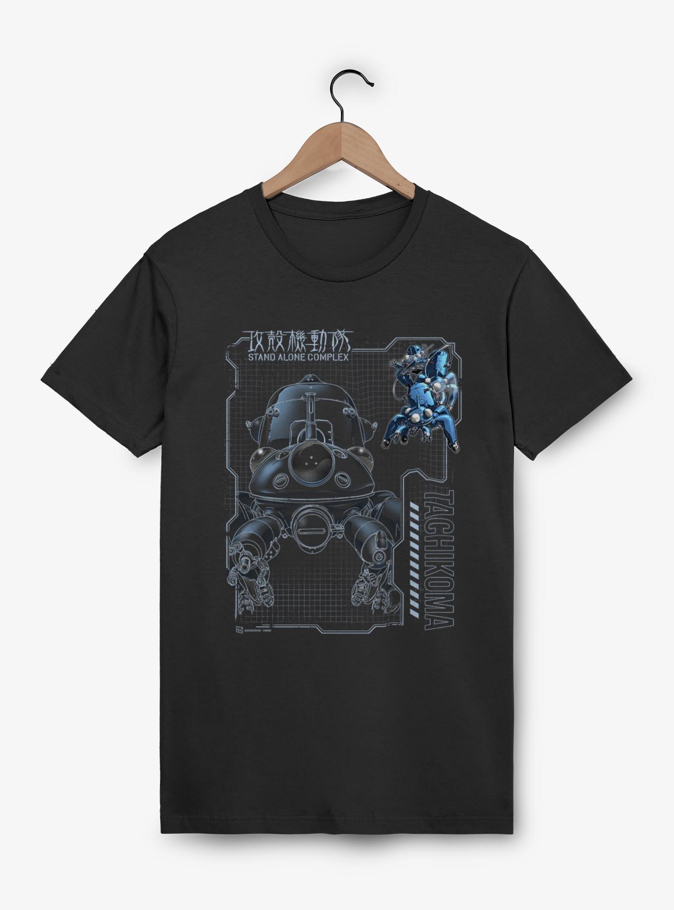 Ghost in the Shell Tachikoma Schematic T-Shirt, BLACK, hi-res