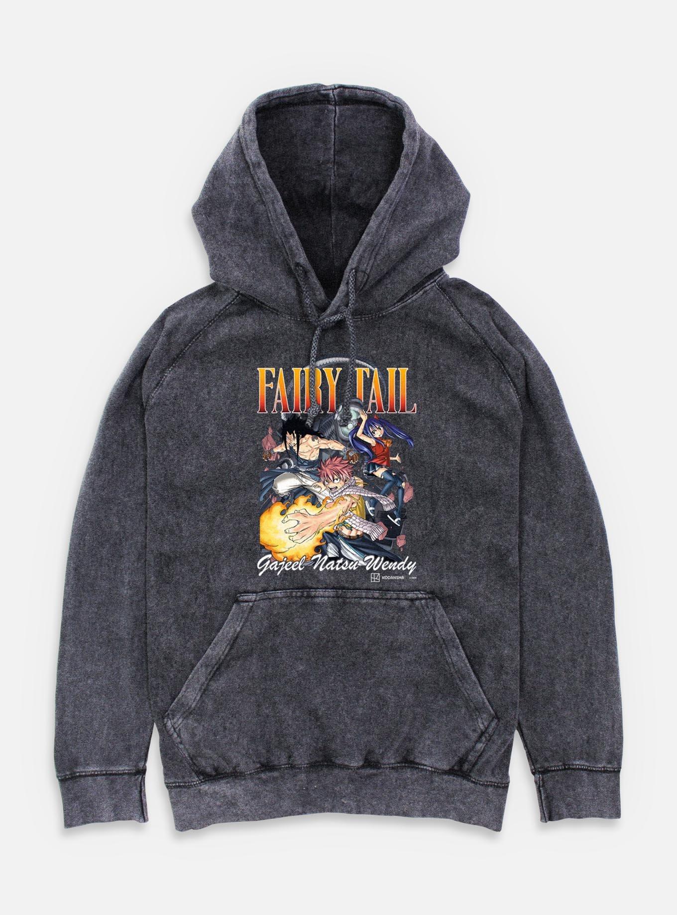 Fairy Tail Group Mineral Wash Hoodie, , hi-res
