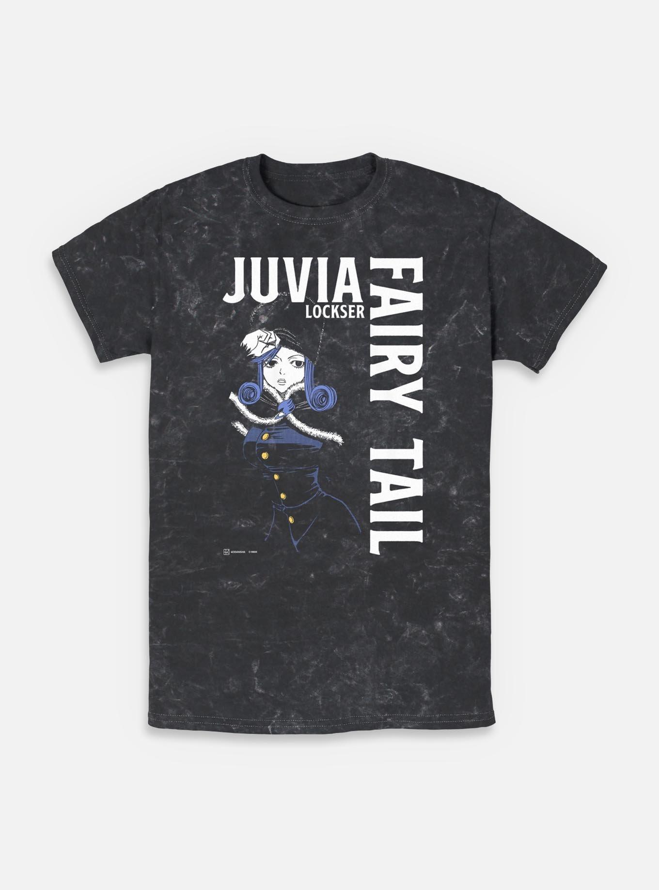 Fairy Tail Juvia Lockser Focus Mineral Wash T-Shirt, BLACK, hi-res