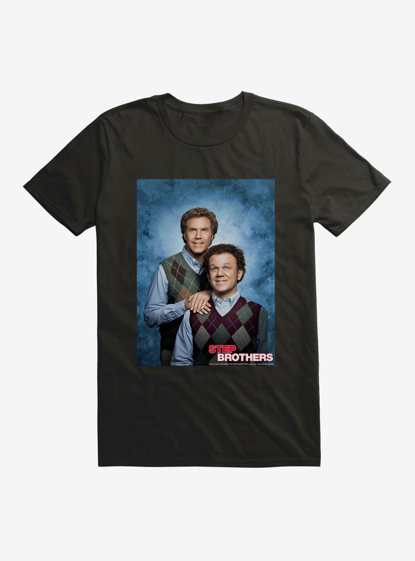 Step Brothers Portrait T-Shirt, BLACK, hi-res