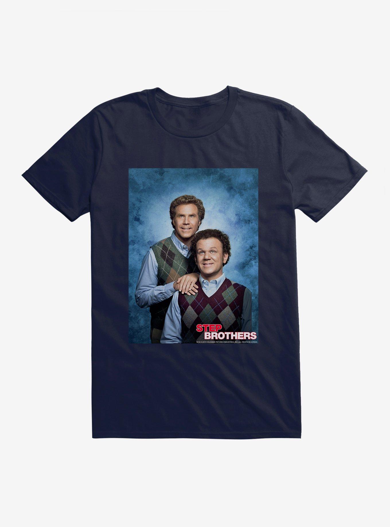 Step Brothers Portrait T-Shirt, NAVY, hi-res
