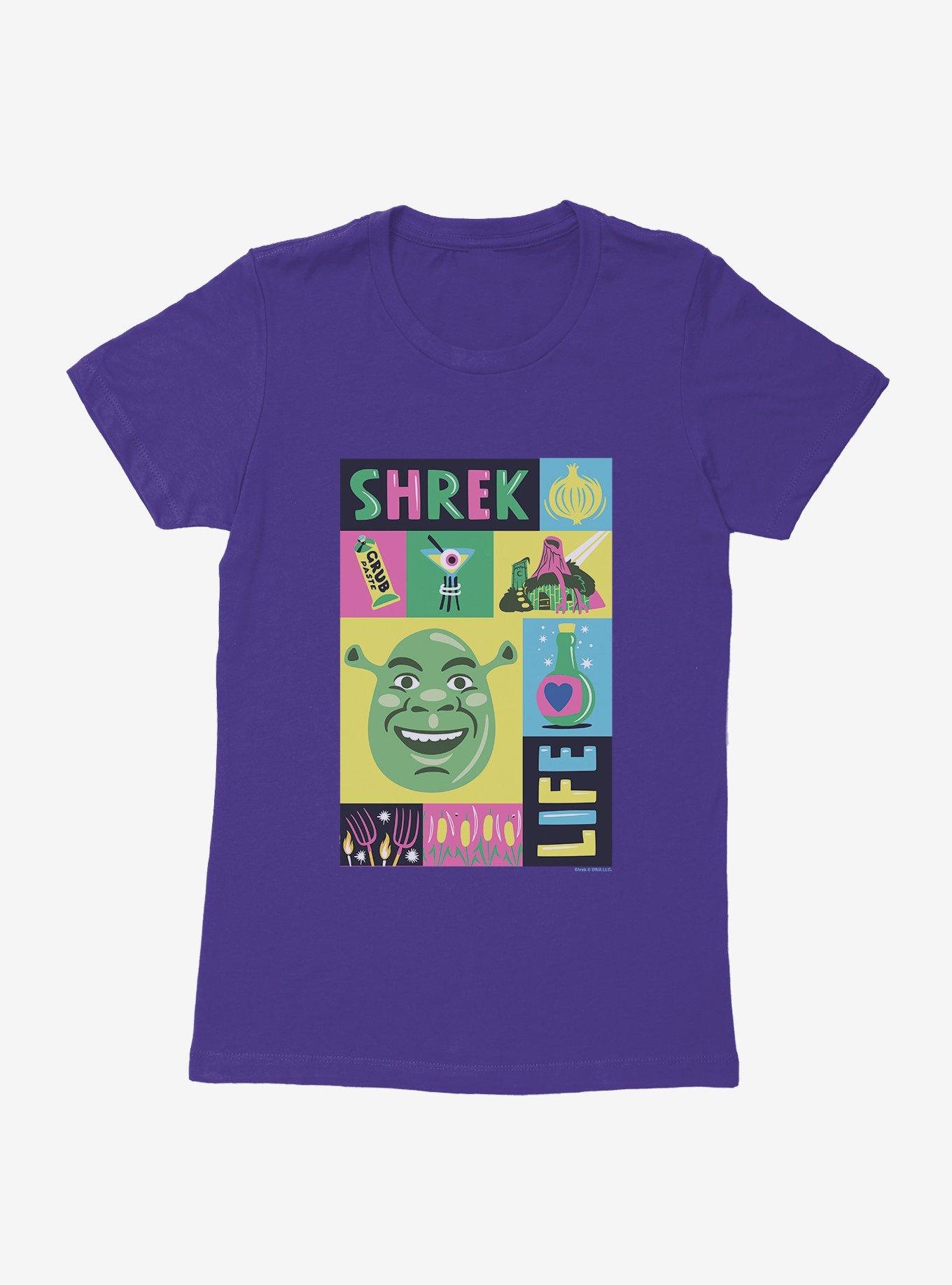 Shrek Life Collage Womens T-Shirt,New Products : American Fashion Style Bags On Sale