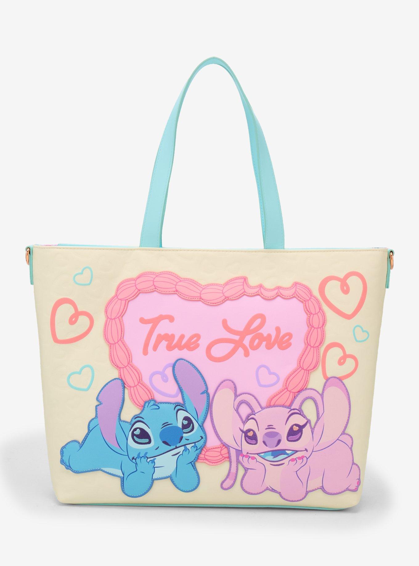 Loungefly Disney Stitch & Angel True Love Tote Bag, , hi-res