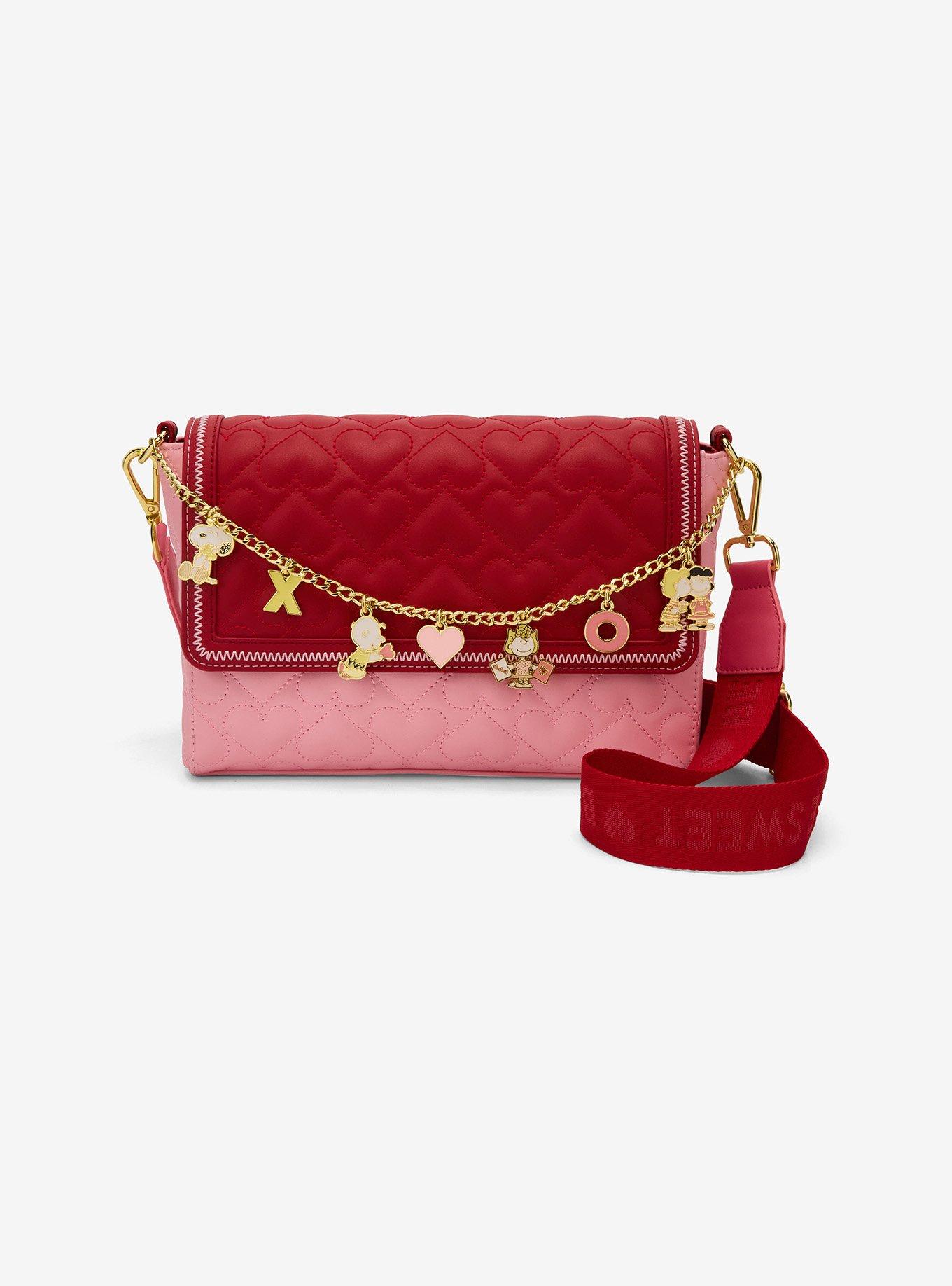 Loungefly Peanuts Hearts Crossbody Bag, , hi-res