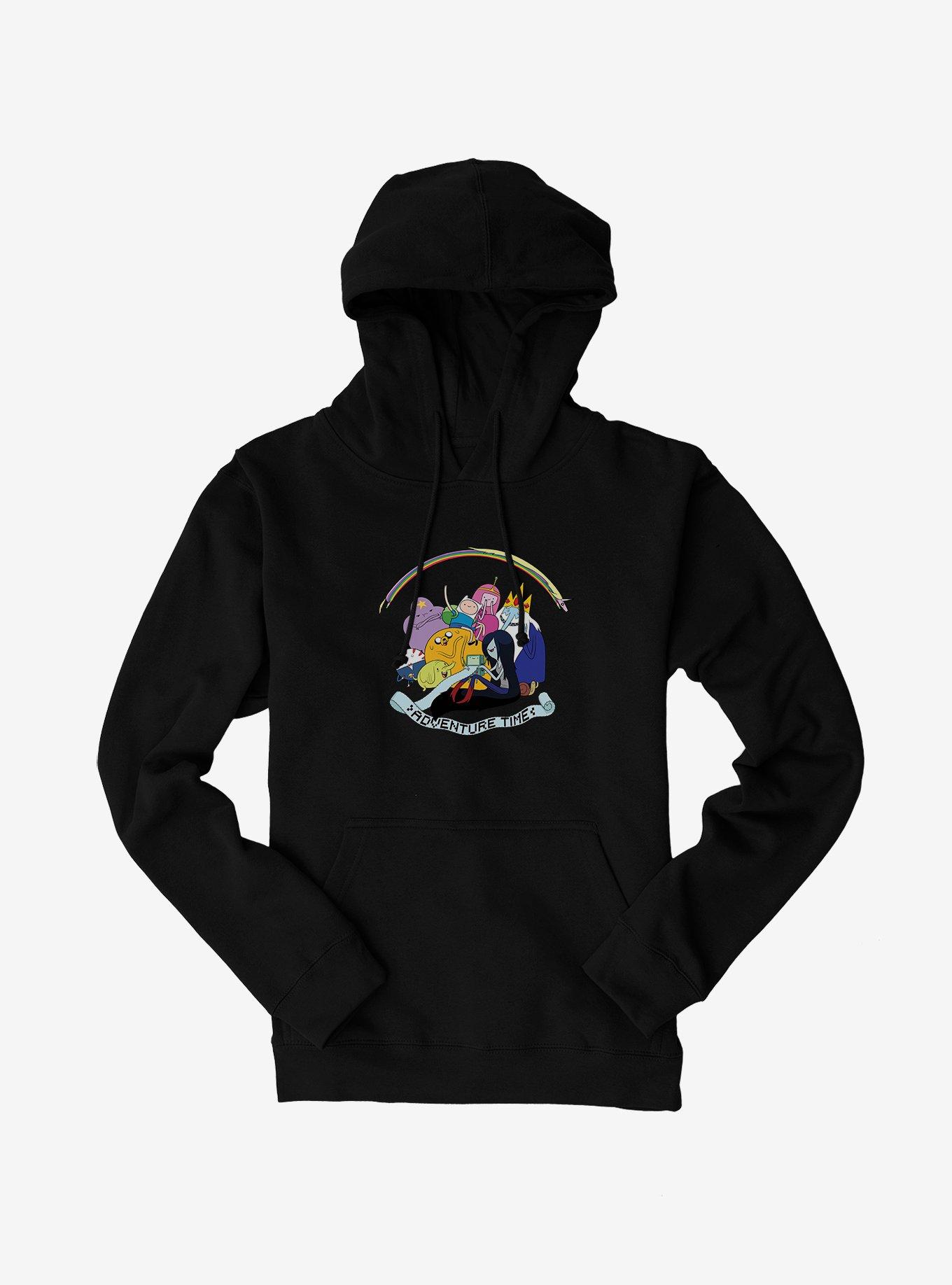 Adventure Time Group Smiling Hoodie,All Products : American Fashion Style Bags On Sale