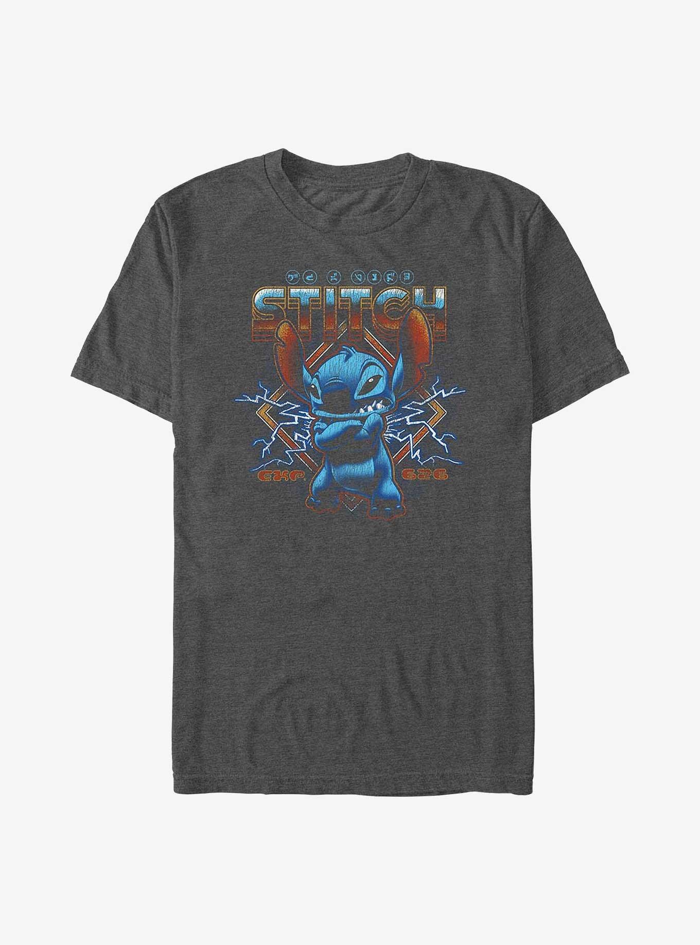 Disney Lilo & Stitch Rock Big & Tall T-Shirt, CHAR HTR, hi-res