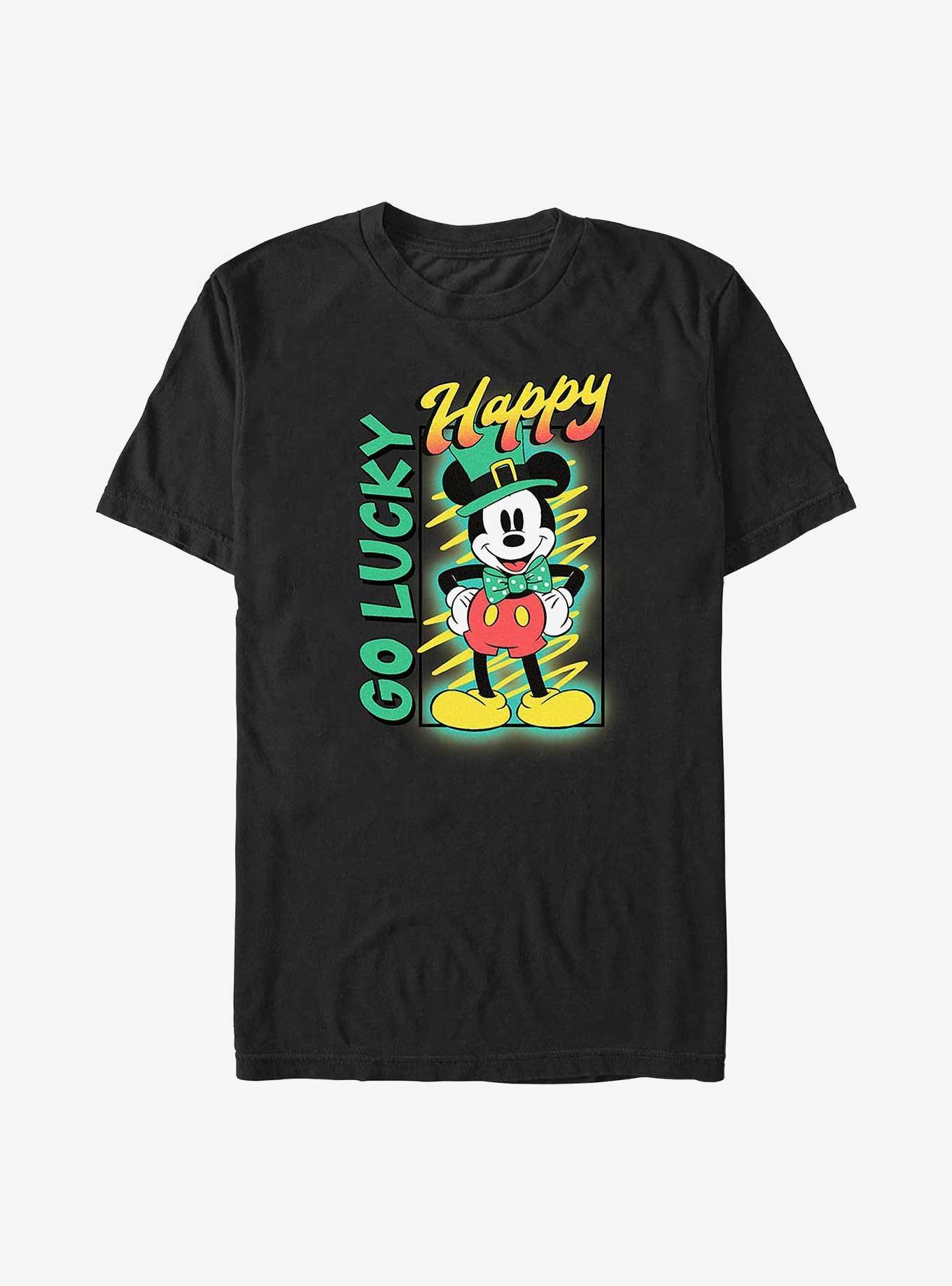 Disney Mickey Mouse Happy Go Lucky Big & Tall T-Shirt, BLACK, hi-res