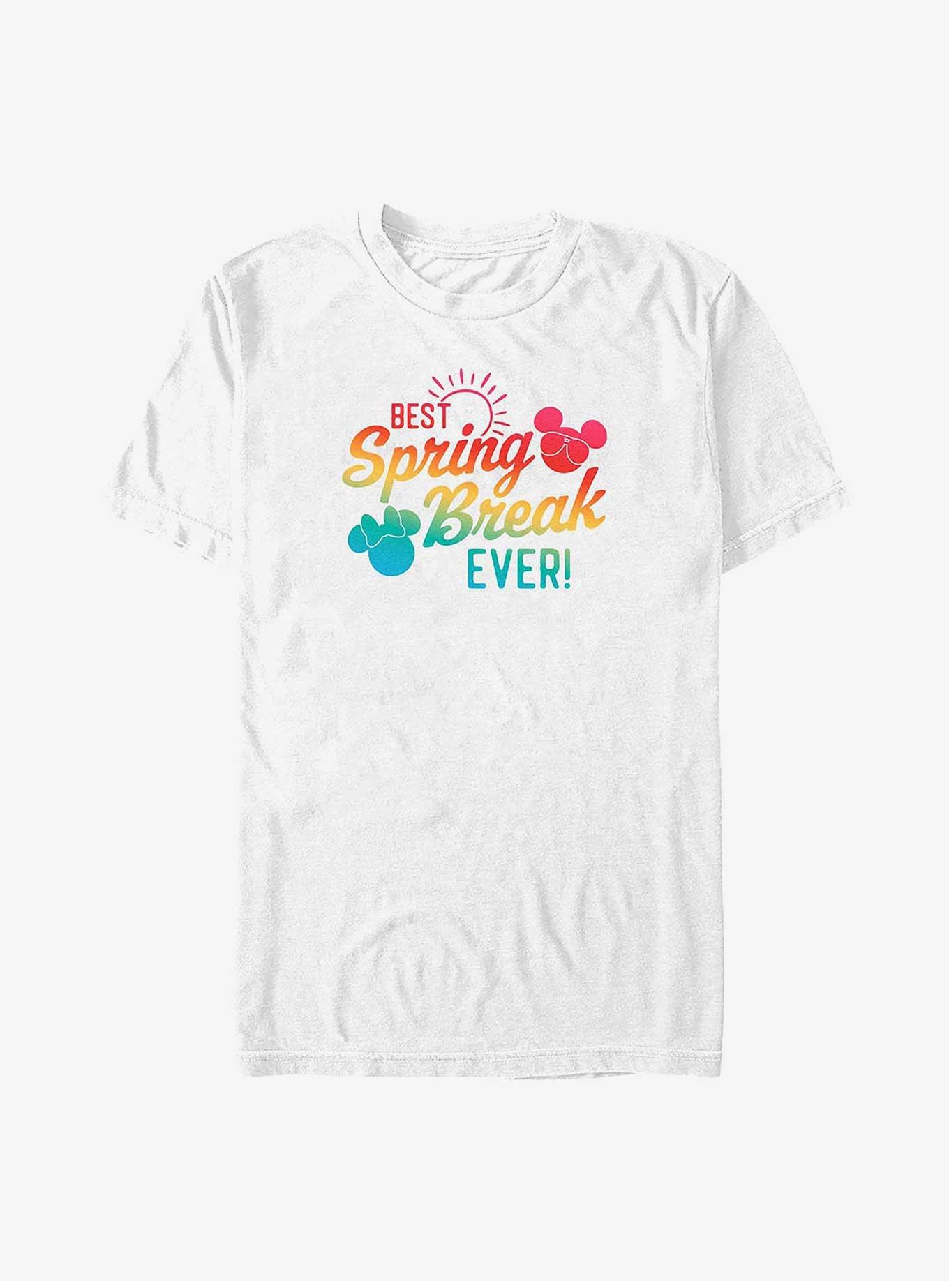 Disney Mickey Mouse Best Spring Break Ever Big & Tall T-Shirt, WHITE, hi-res