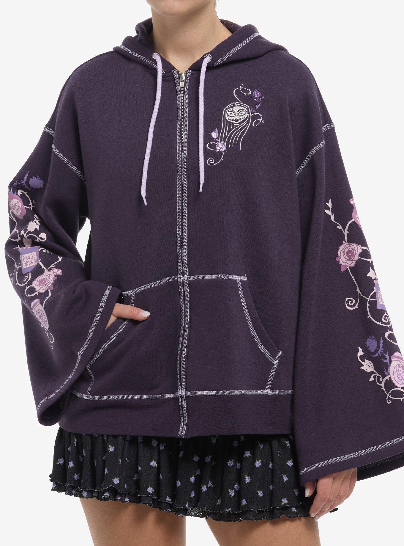 The Nightmare Before Christmas Sally Bell Sleeve Hoodie, , hi-res