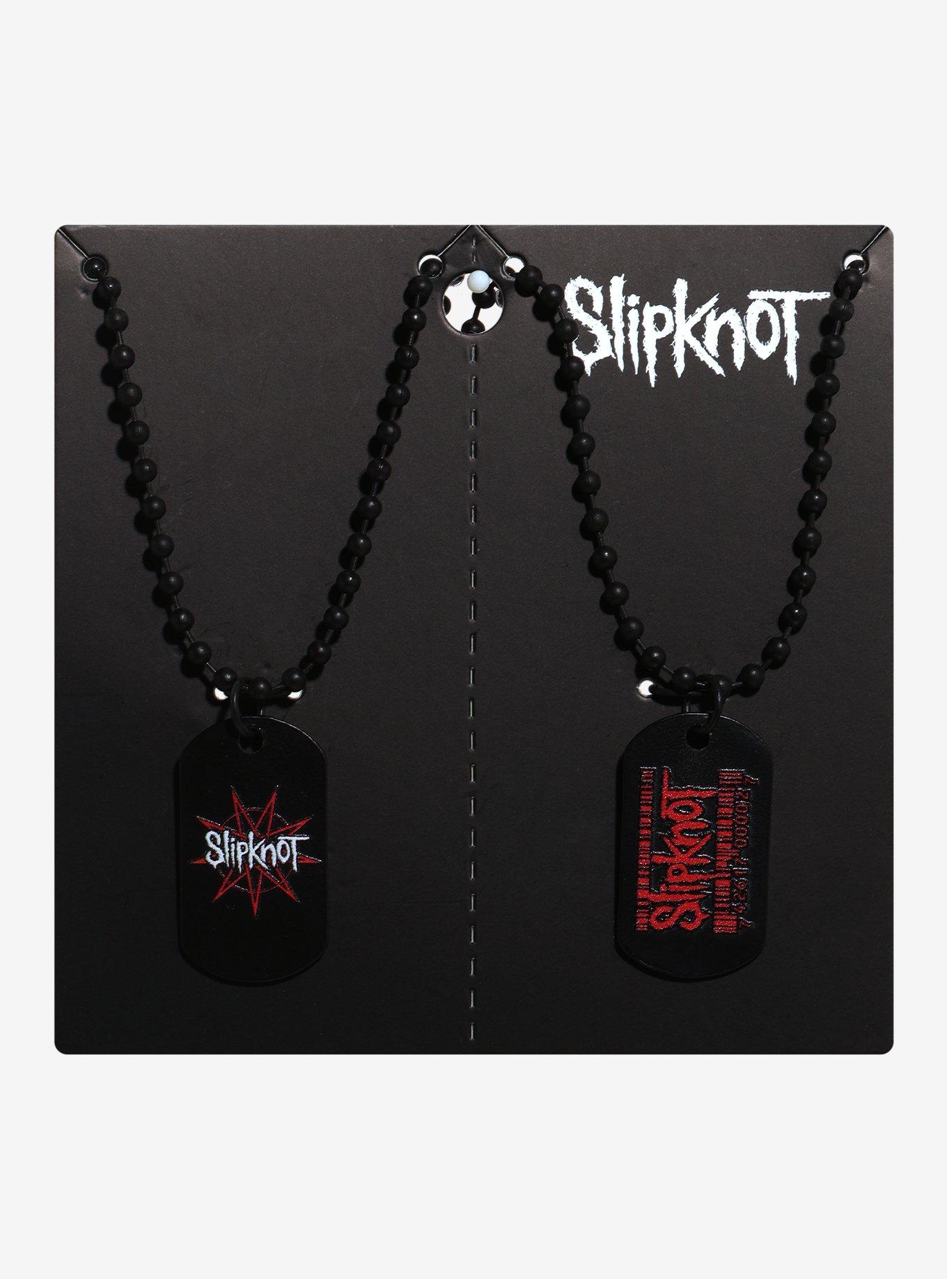 Slipknot Logo Dog Tag Best Friend Necklace Set, , hi-res