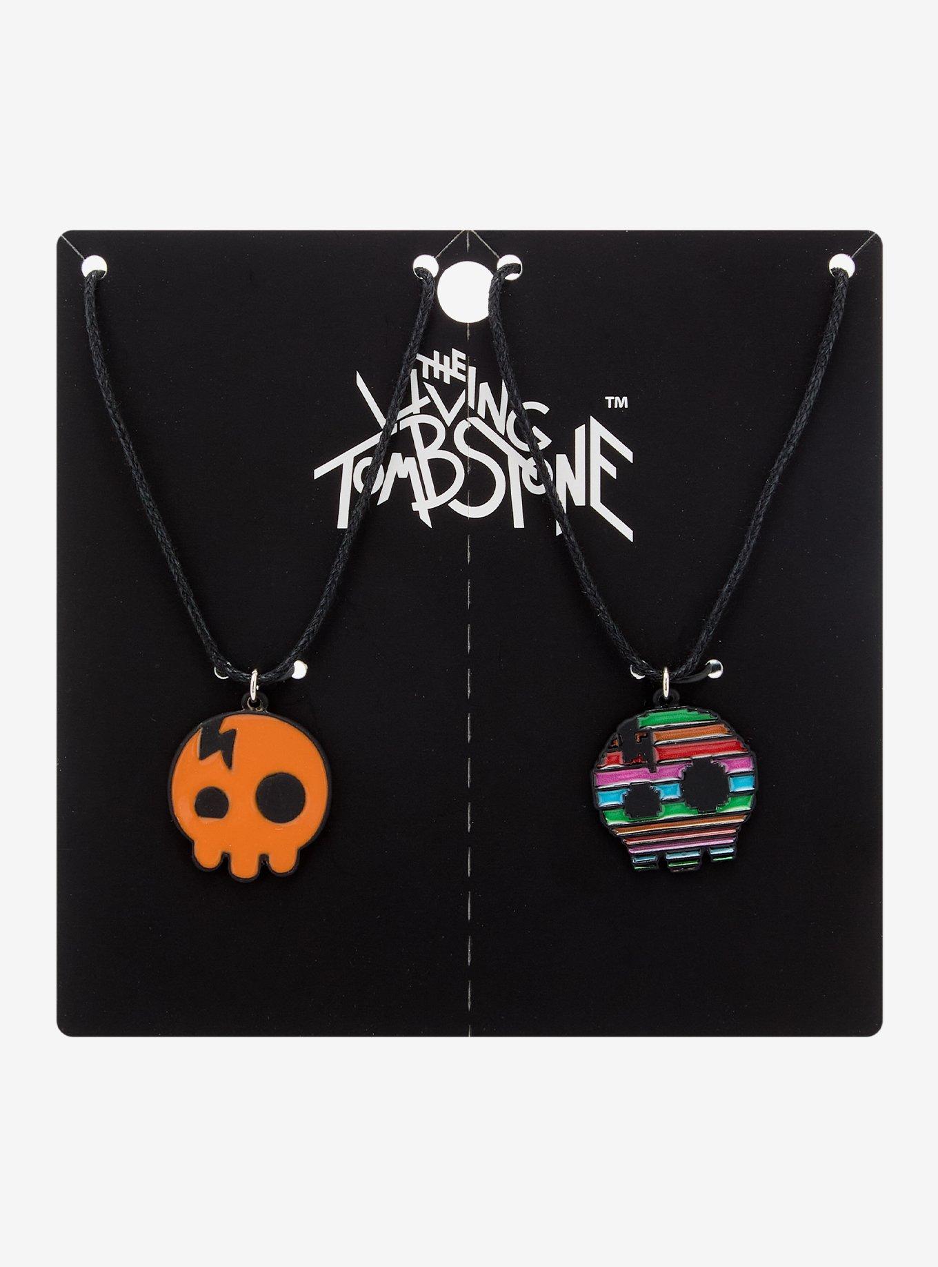 The Living Tombstone Skull Best Friend Necklace Set, , hi-res