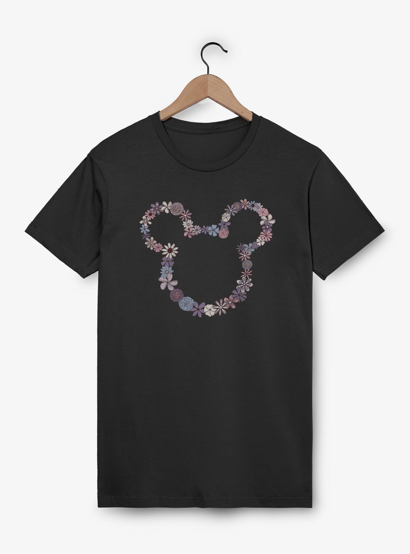 Disney Mickey Mouse Flowers T-Shirt,New Products : American Fashion Style Bags On Sale