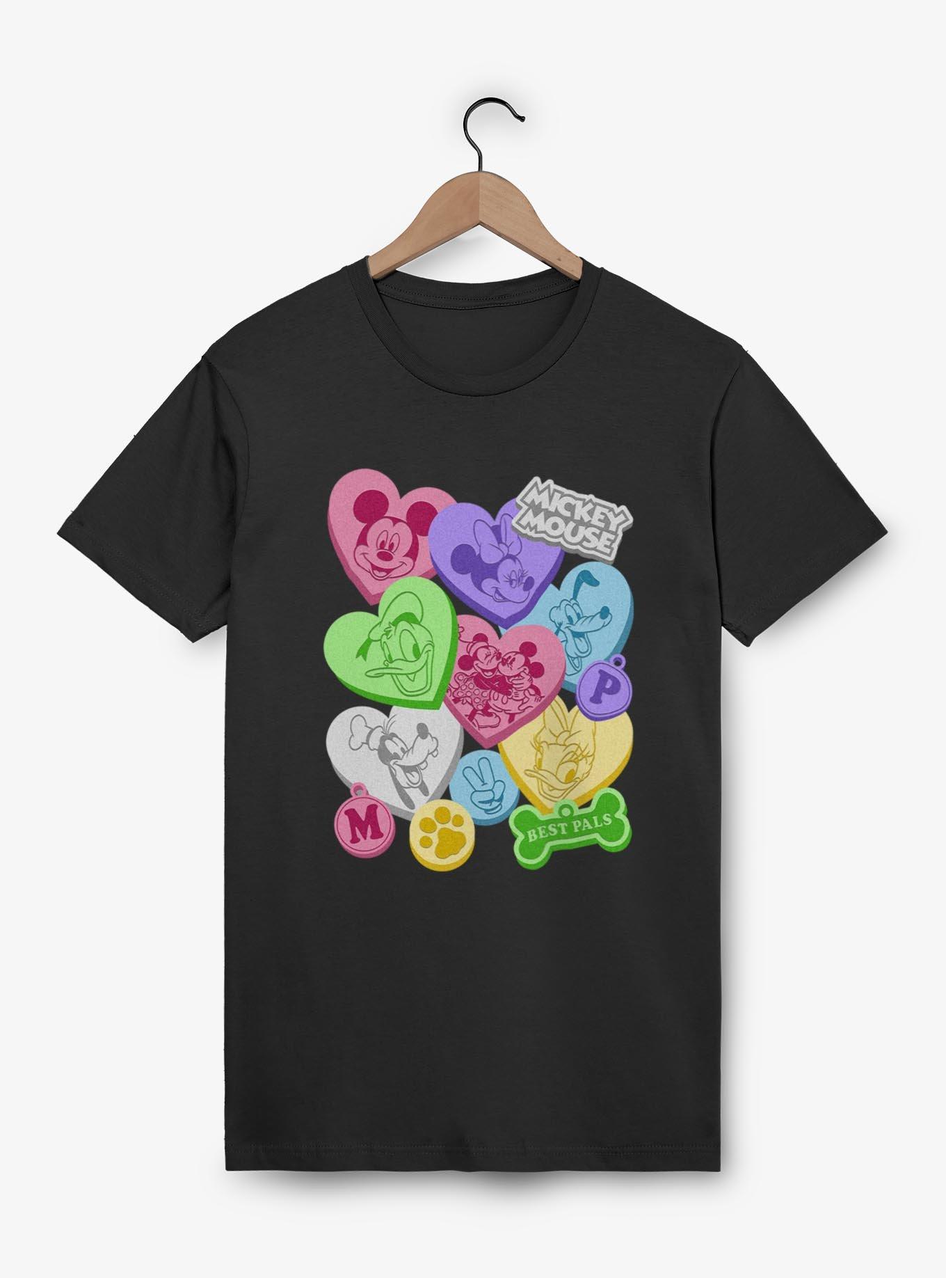 Disney Mickey Mouse Candy Hearts Best Pals  T-Shirt, , hi-res