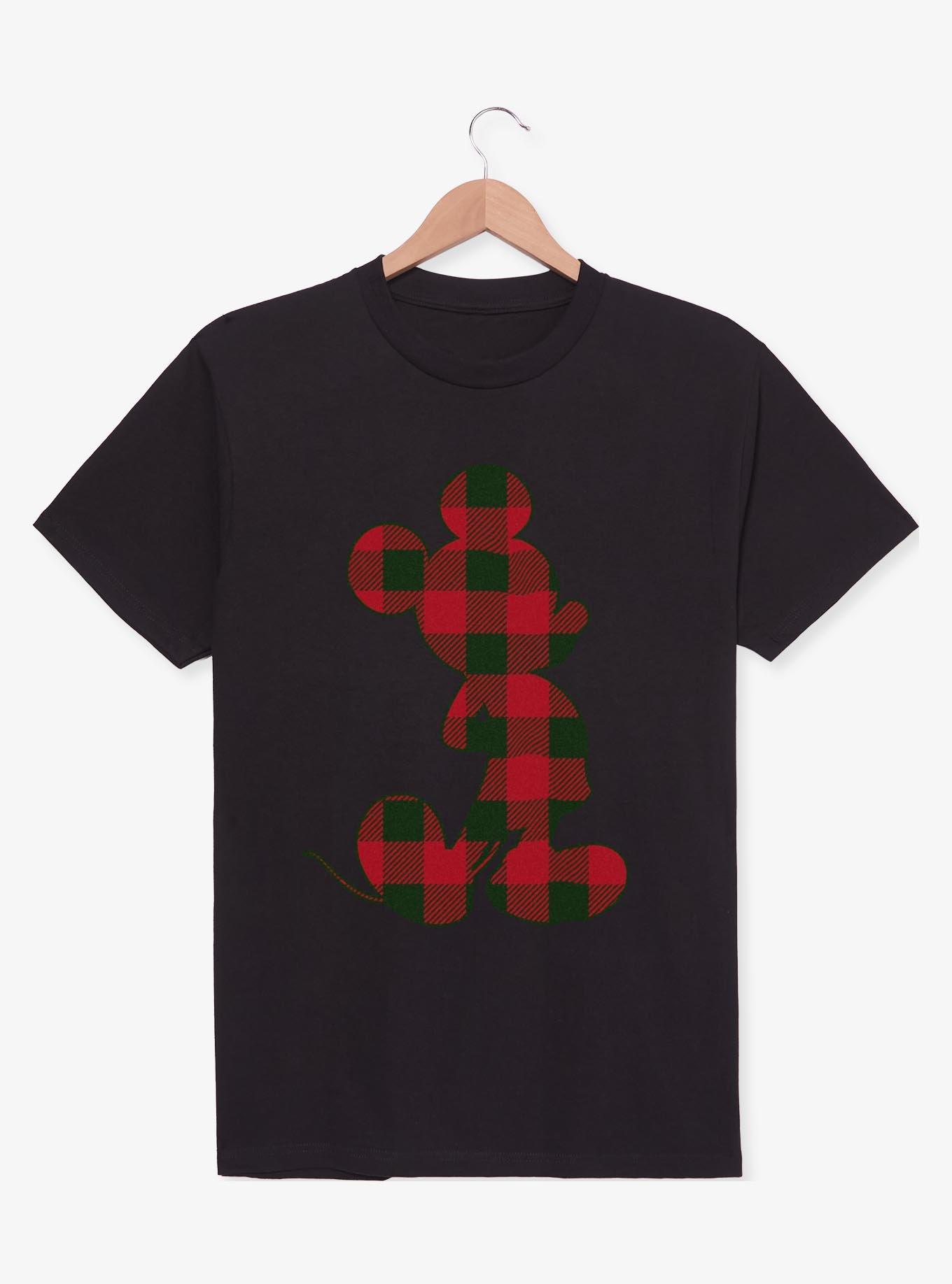 Disney Mickey Mouse Christmas Checkered Mickey T-Shirt,New Products : American Fashion Style Bags On Sale