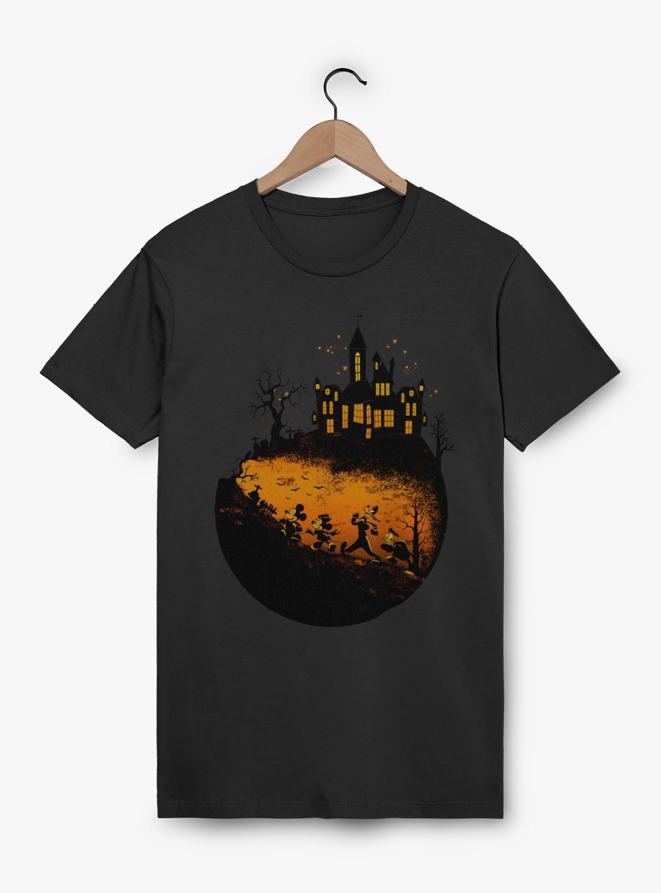 Disney Mickey Mouse Haunted Halloween T-Shirt, BLACK, hi-res