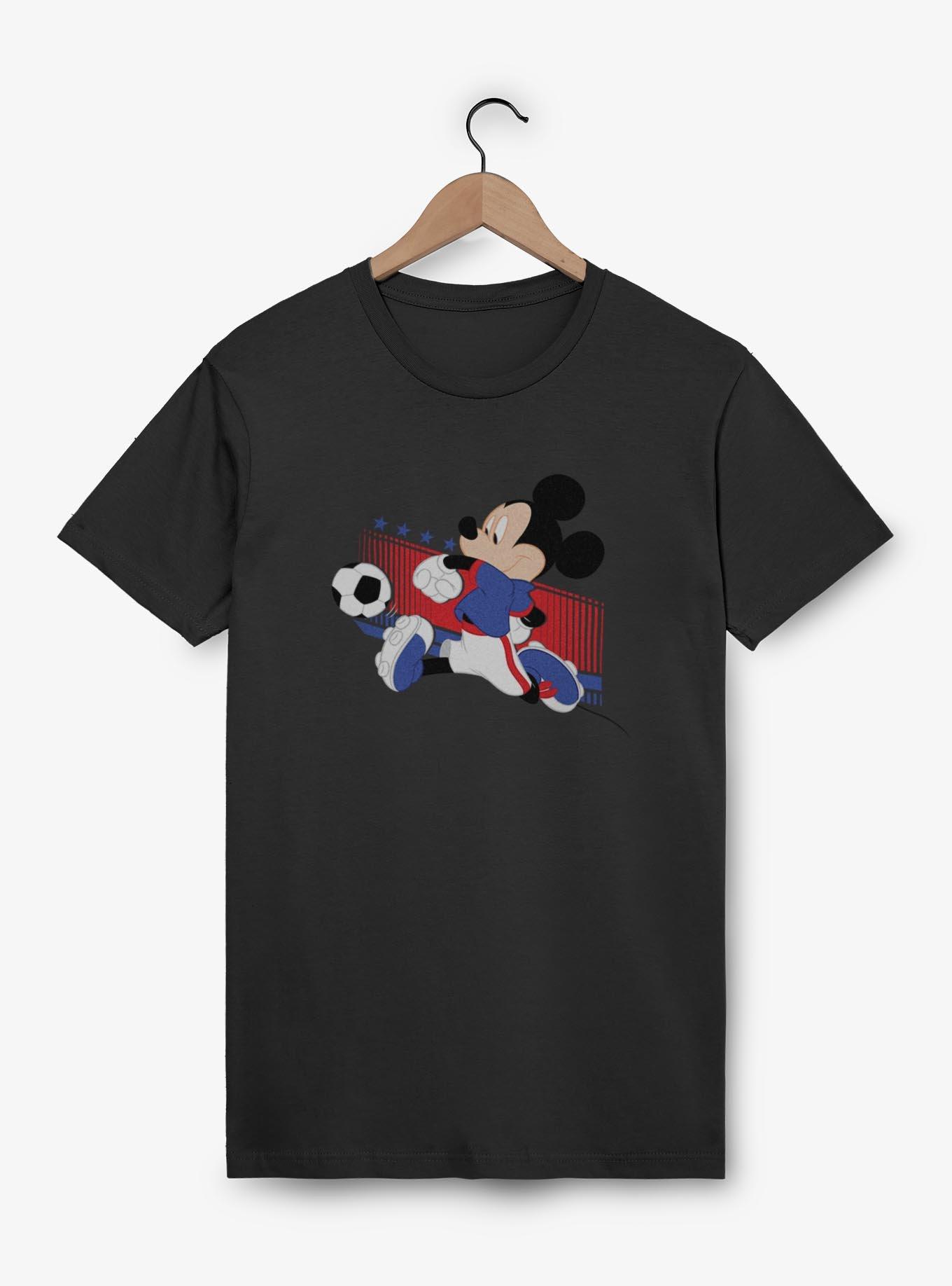 Disney Mickey Mouse USA Kick T-Shirt, BLACK, hi-res