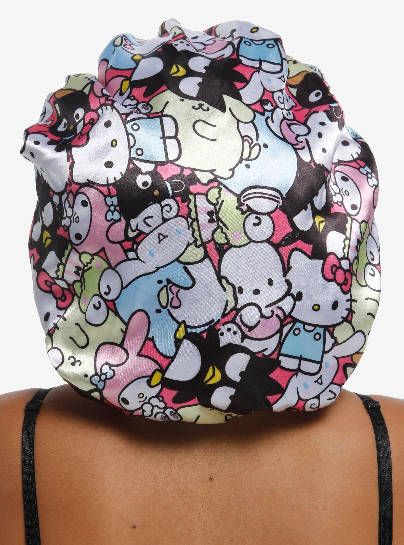Bonnet Vintage HELLO KITTY SANRIO 2010 - Noir, Gris, Blanc, Rouge - Collection Sun City
