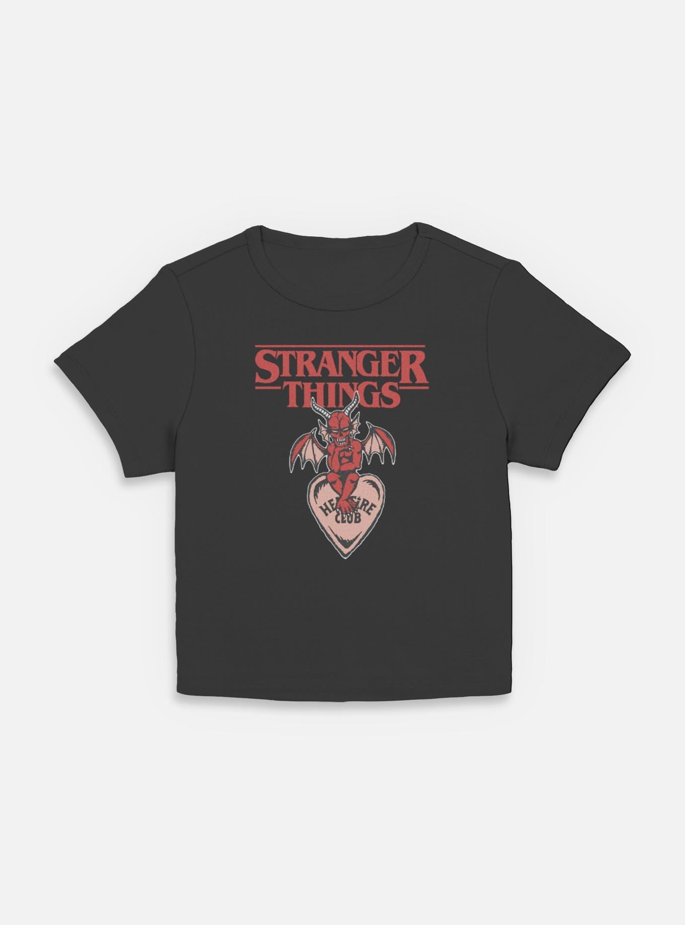 Stranger Things Hellfire Club Devil Womens Baby T-Shirt, BLACK, hi-res