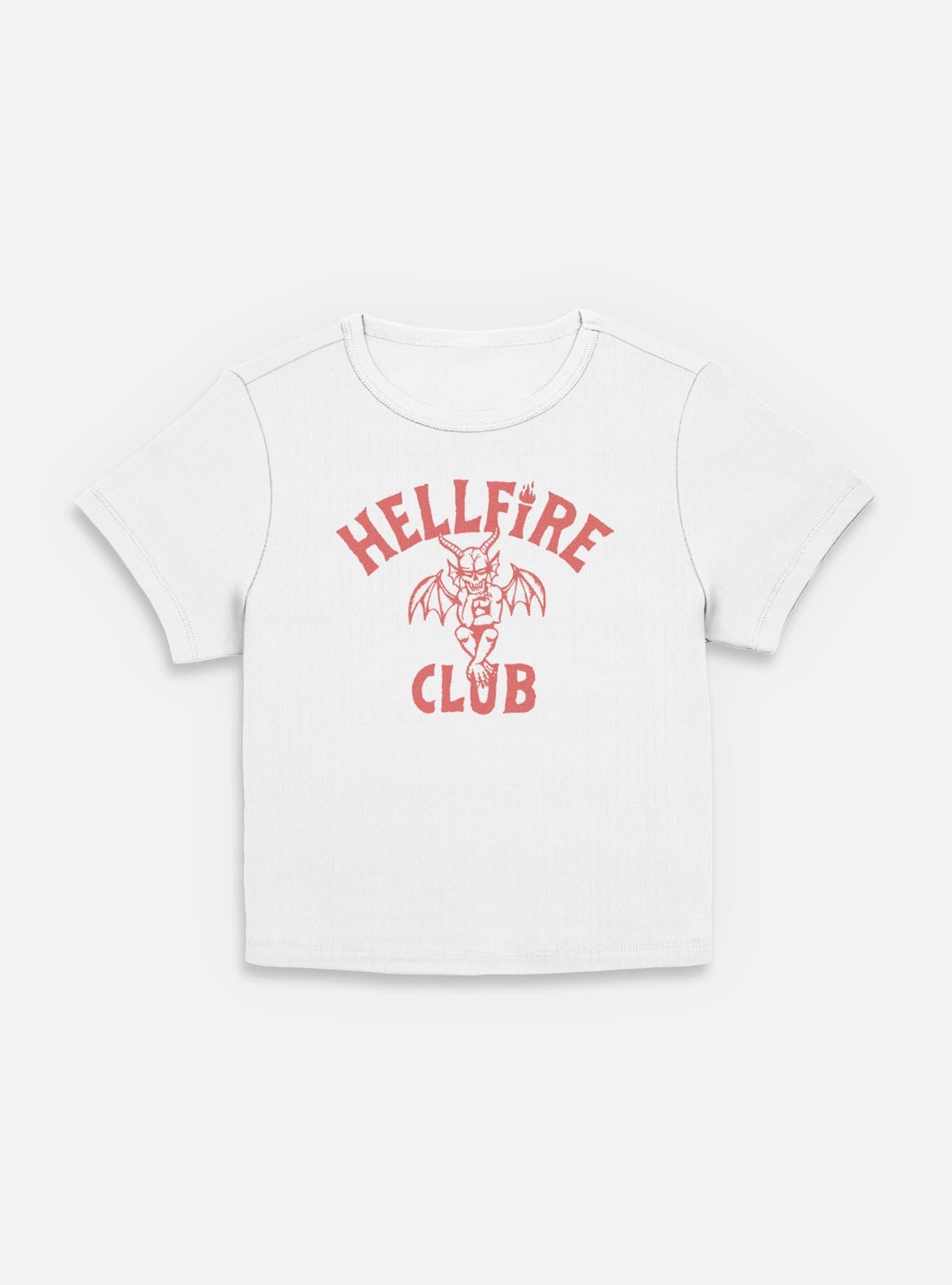 Stranger Things Hellfire Club Devil Frame Womens Baby T-Shirt, EGRET, hi-res