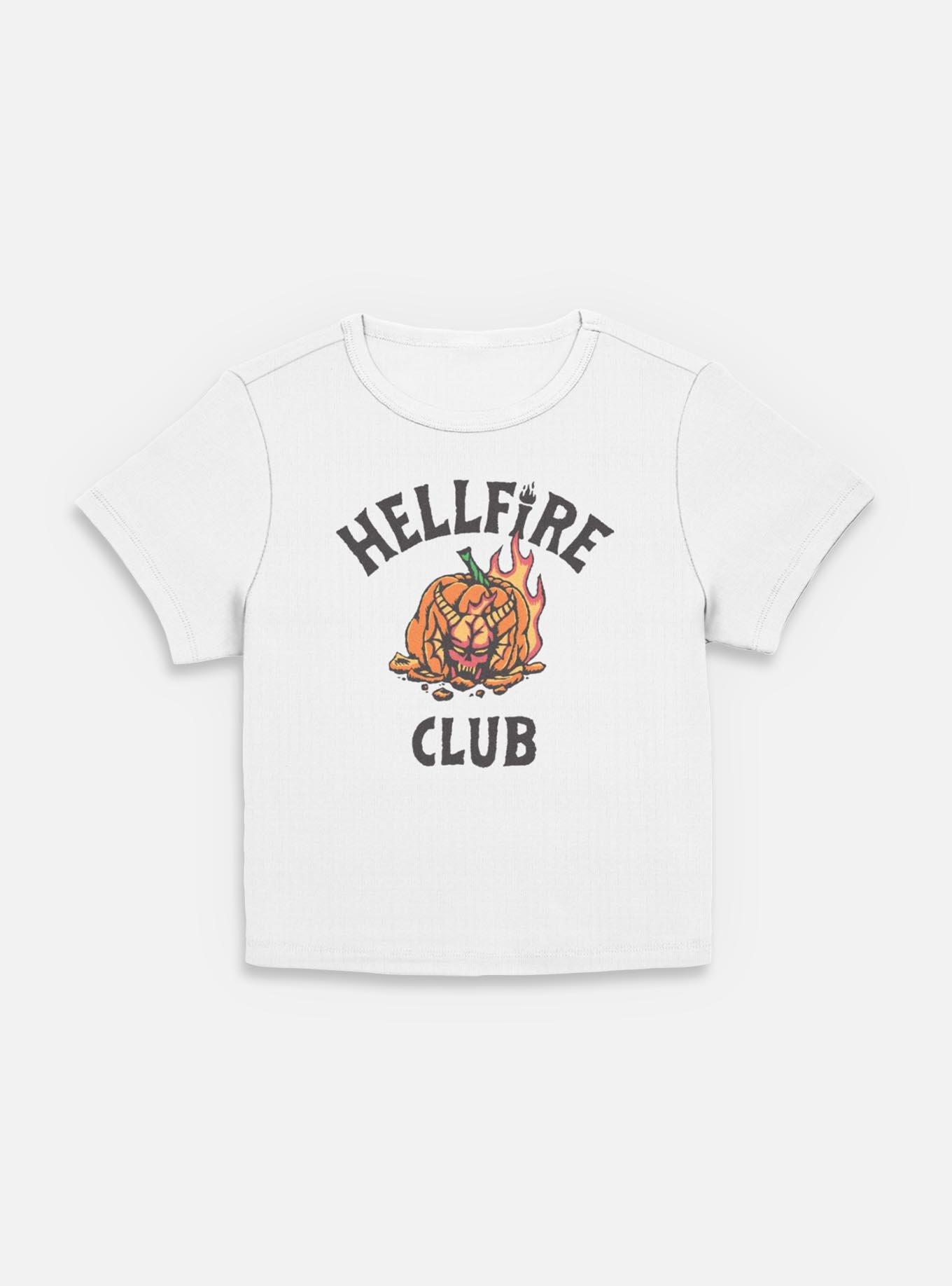 Stranger Things Hellfire Club Pumpkin Womens Baby T-Shirt, EGRET, hi-res