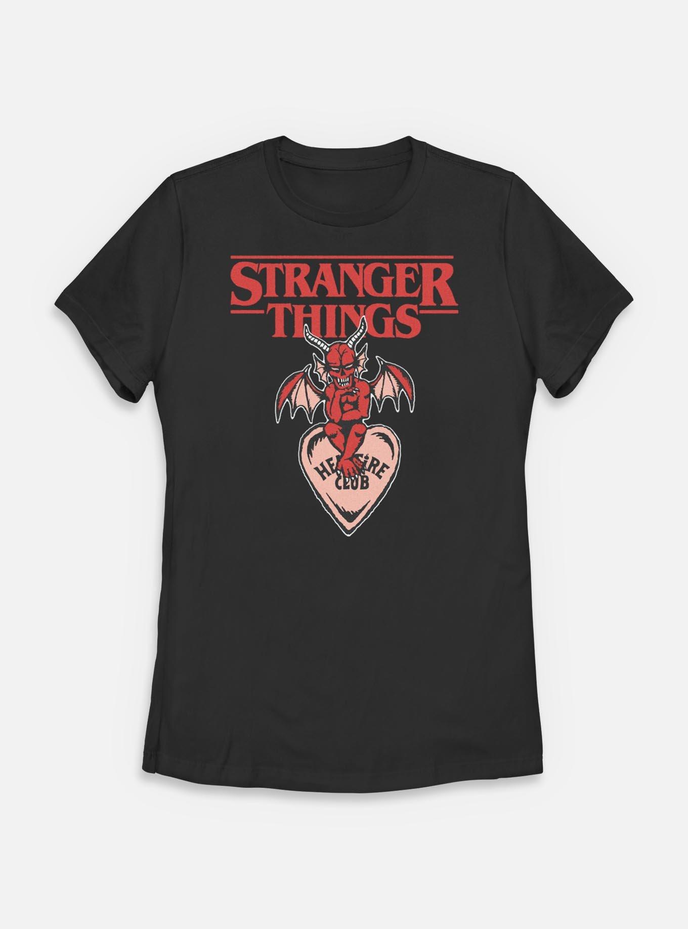 Stranger Things Hellfire Club Devil Womens T-Shirt, BLACK, hi-res
