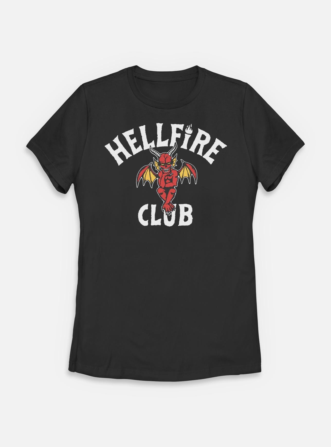 Stranger Things Hellfire Club Devil Frame Womens T-Shirt, BLACK, hi-res