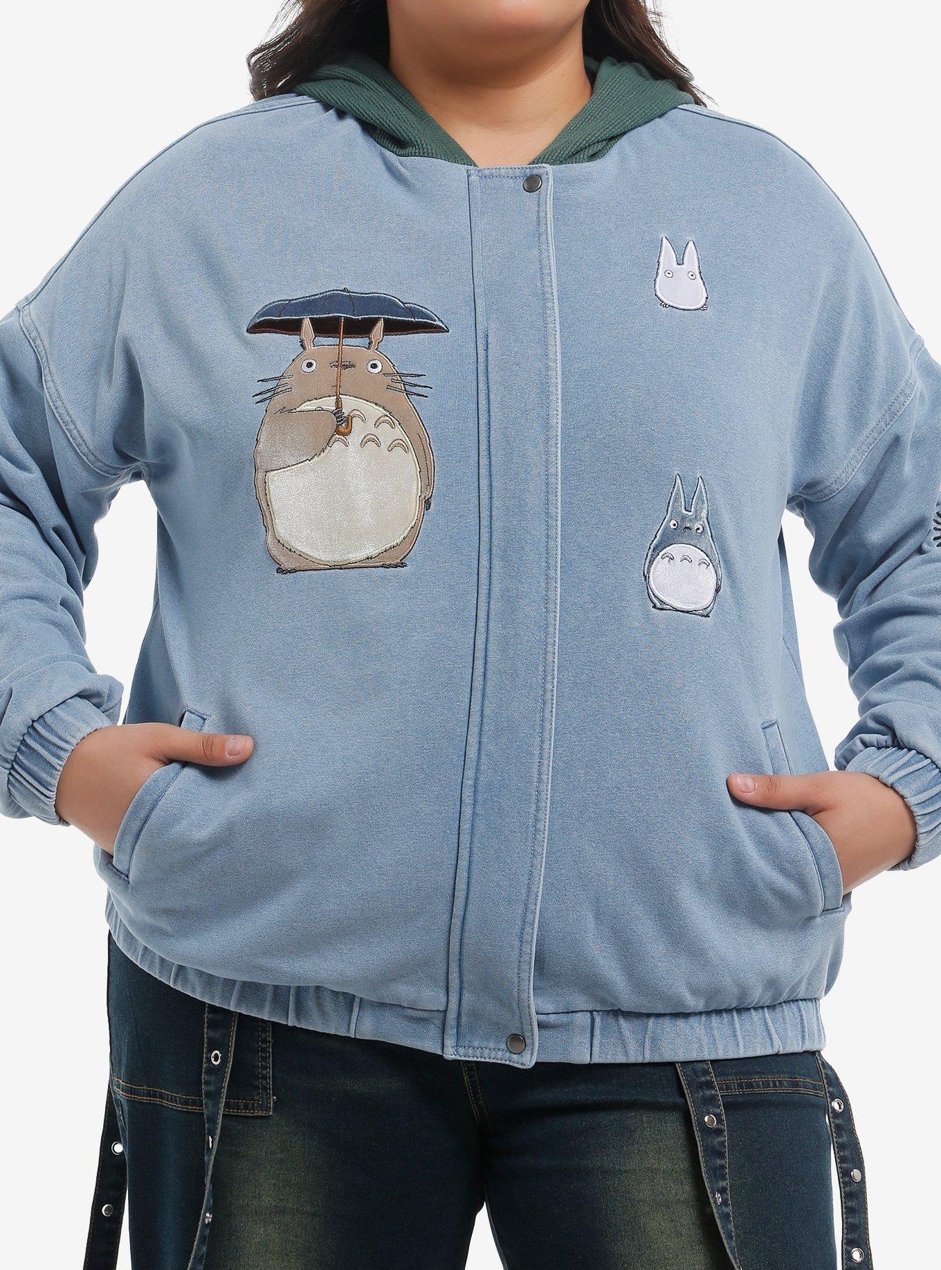 Her Universe Studio Ghibli® My Neighbor Totoro Hooded Denim Jacket Plus Size, , hi-res