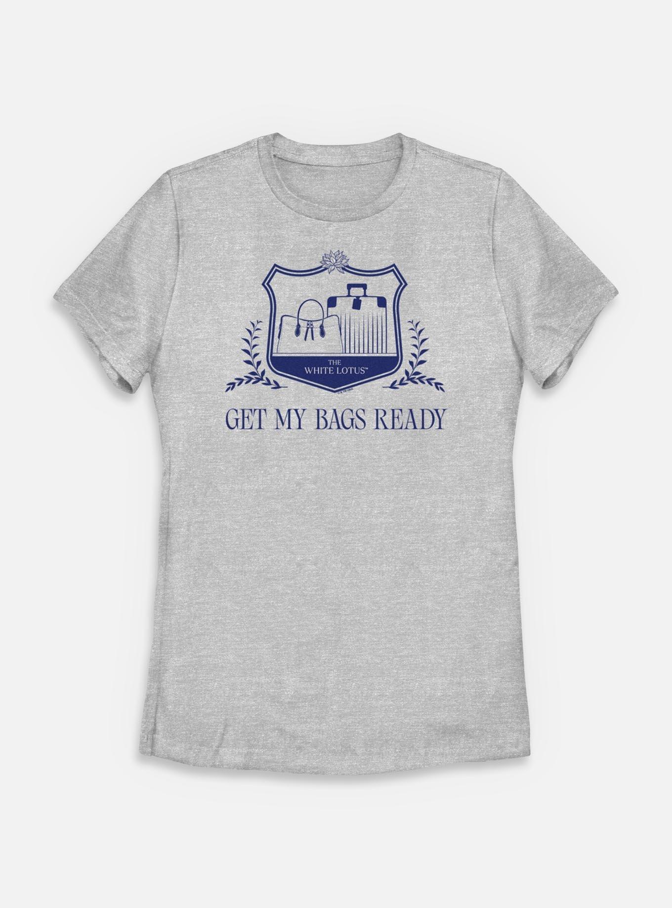 The White Lotus Get My Bags Ready Womens T-Shirt,New Products : American Fashion Style Bags On Sale