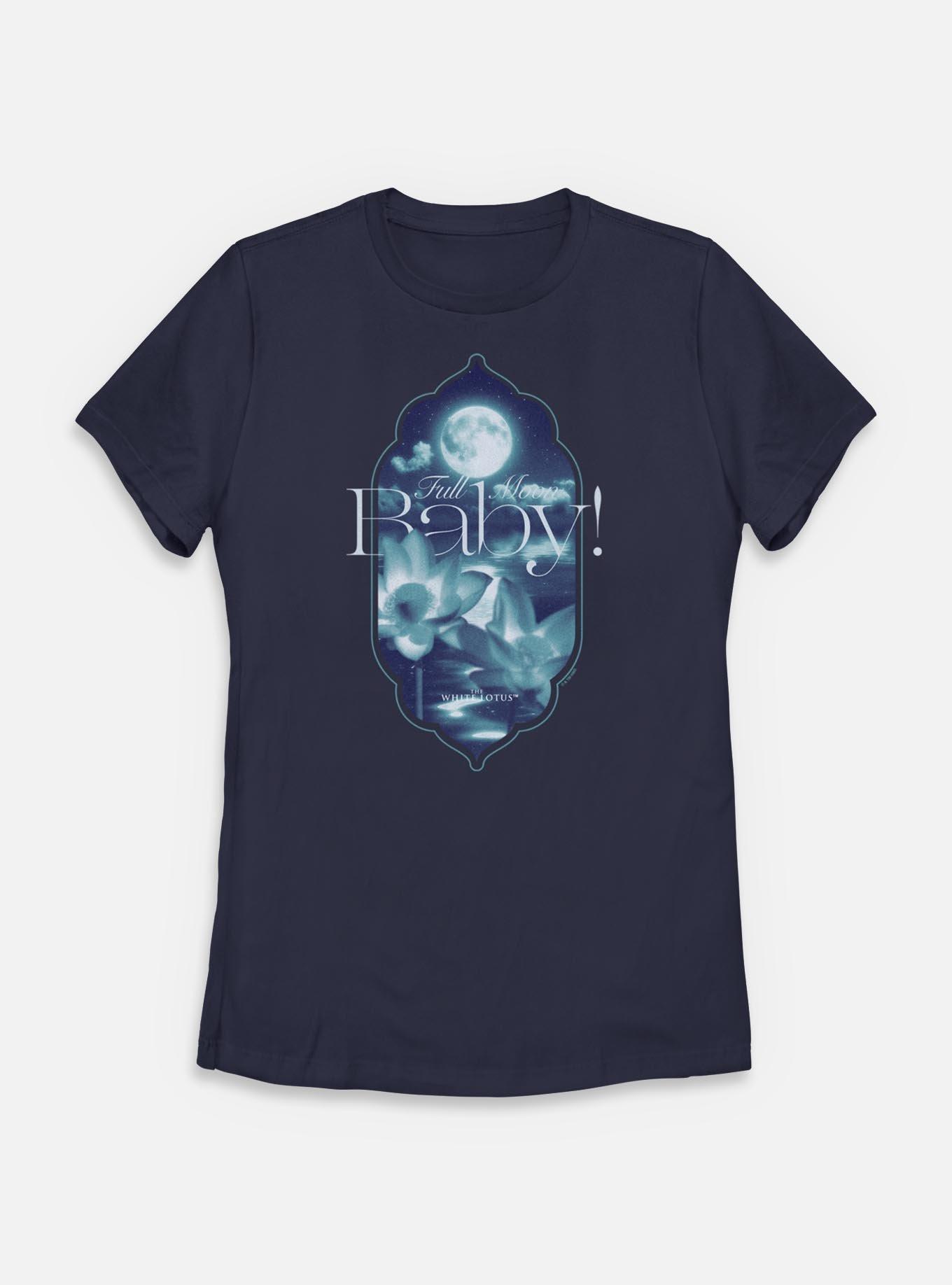 The White Lotus Full Moon Baby Womens T-Shirt,New Products : American Fashion Style Bags On Sale