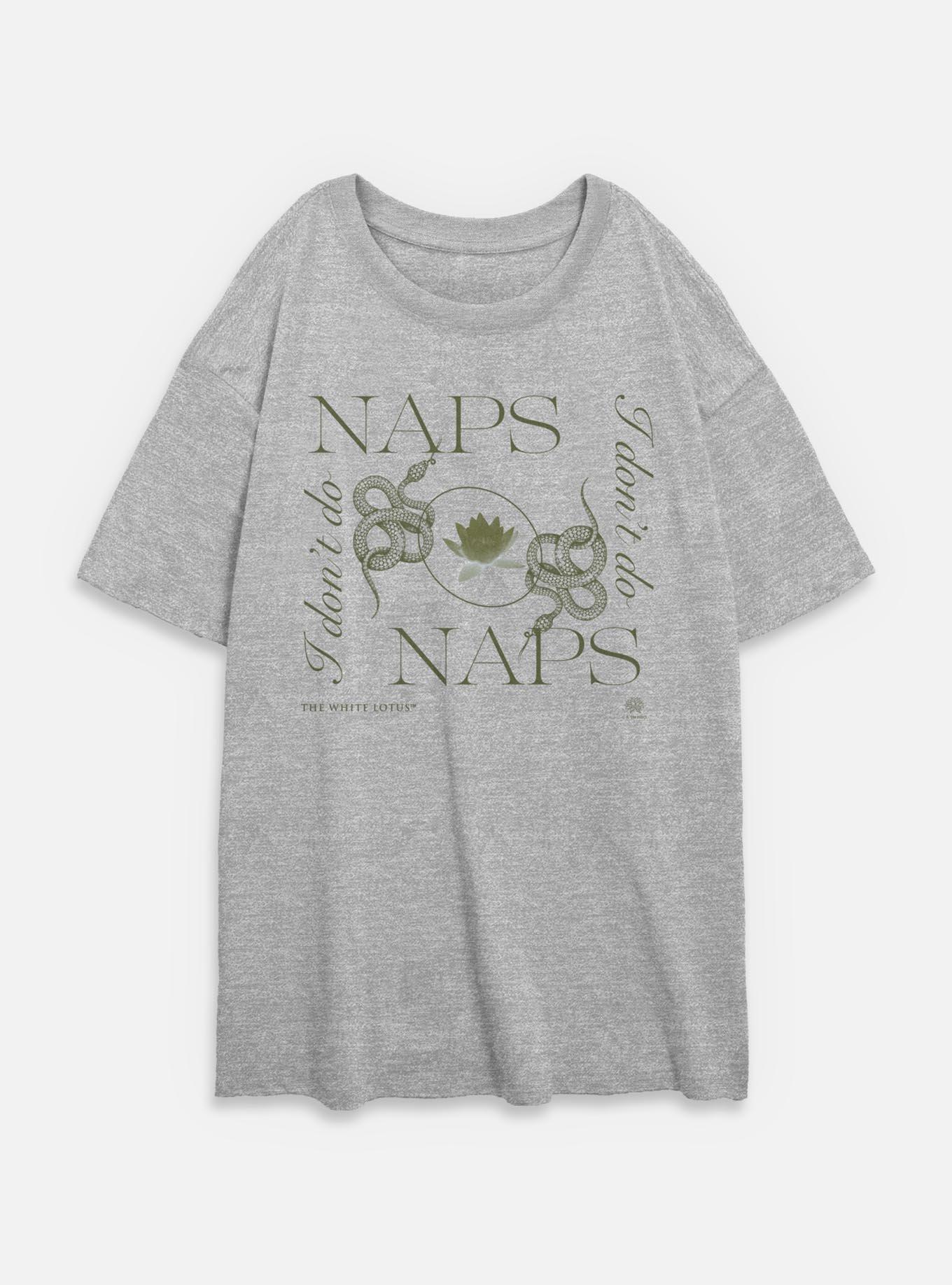 The White Lotus Naps Naps Womens Oversized T-Shirt, ATH HTR, hi-res