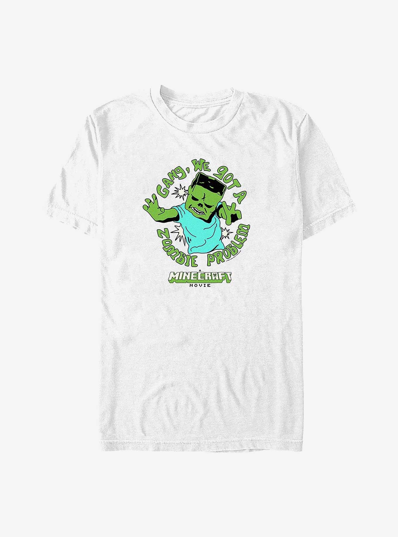A Minecraft Movie Zombie Problem Big & Tall T-Shirt, WHITE, hi-res