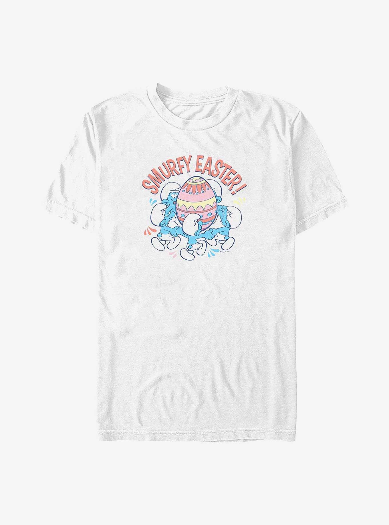 The Smurfs Smurfy Easter Big & Tall T-Shirt, WHITE, hi-res