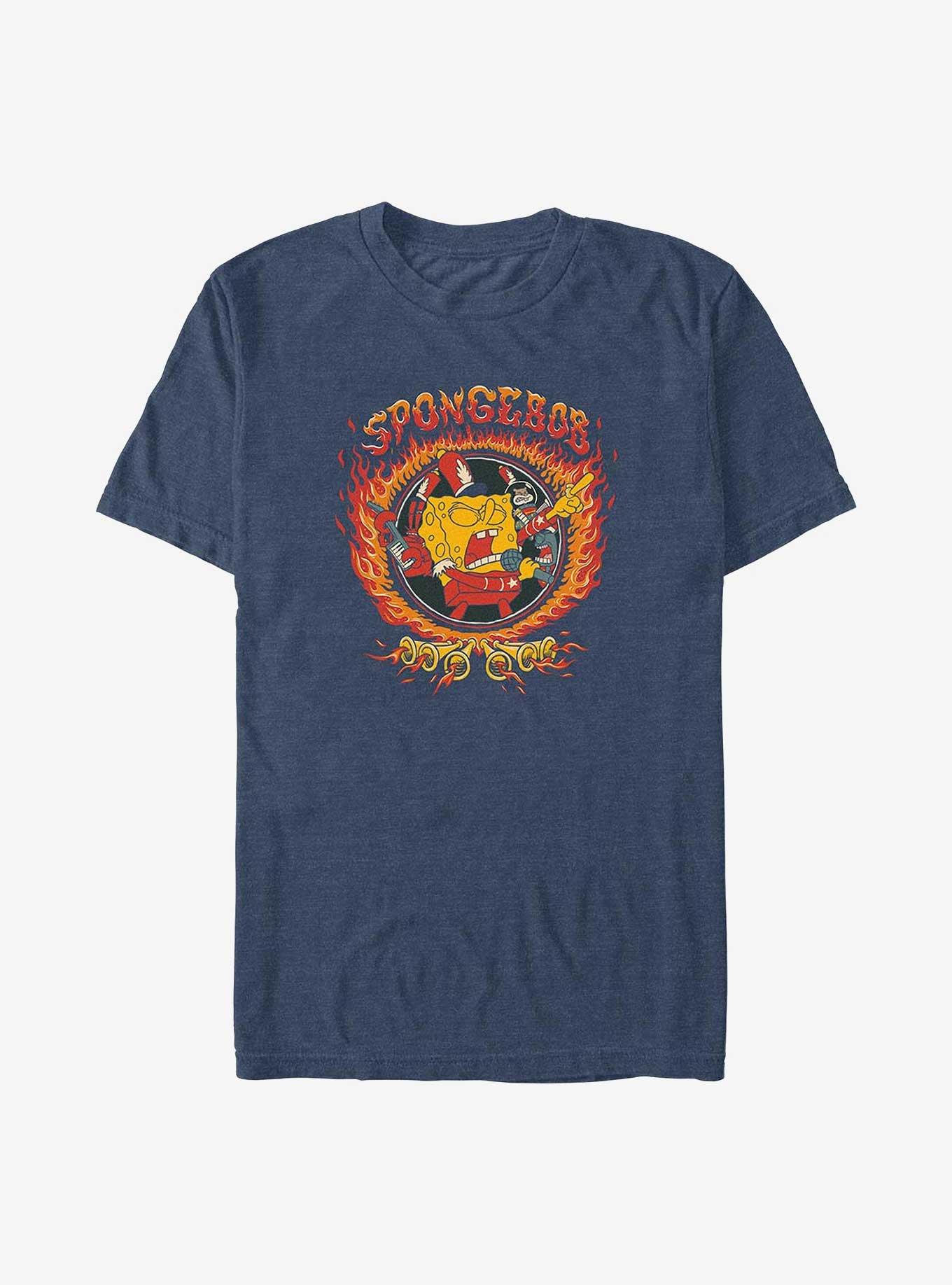 Spongebob Squarepants Sweet Victory Big & Tall T-Shirt, NAVY HTR, hi-res