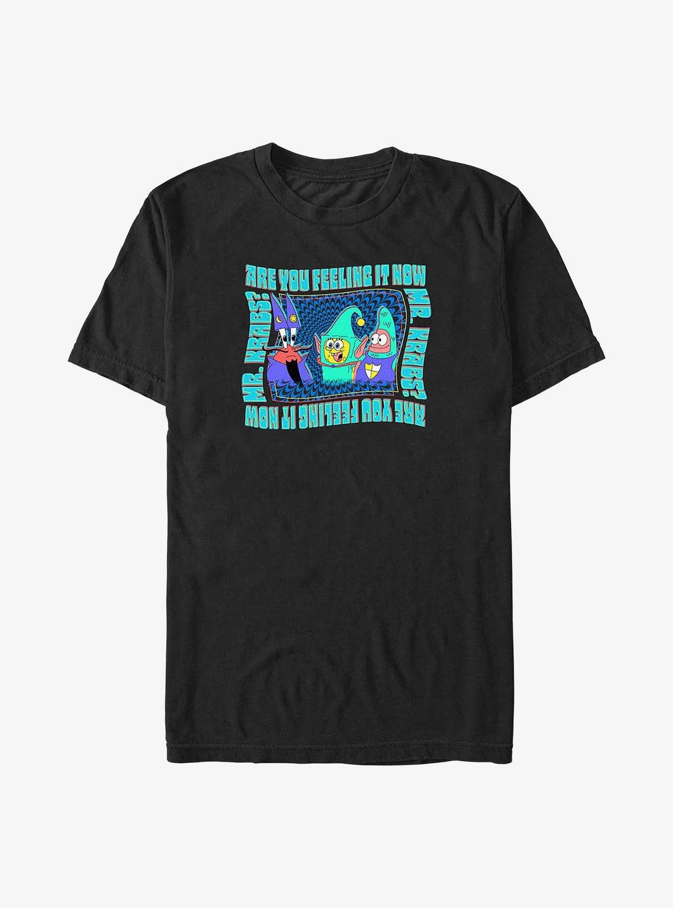 Spongebob Squarepants Krabs Feelin Big & Tall T-Shirt, BLACK, hi-res