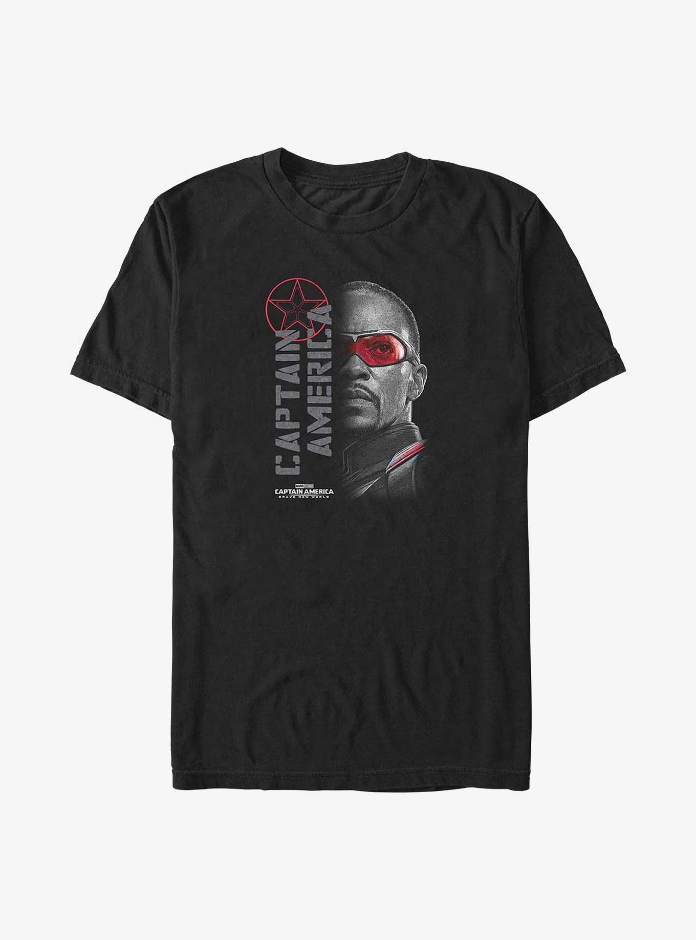 Captain America: Brave New World Red Lens Flare Big & Tall T-Shirt,All Products : American Fashion Style Bags On Sale