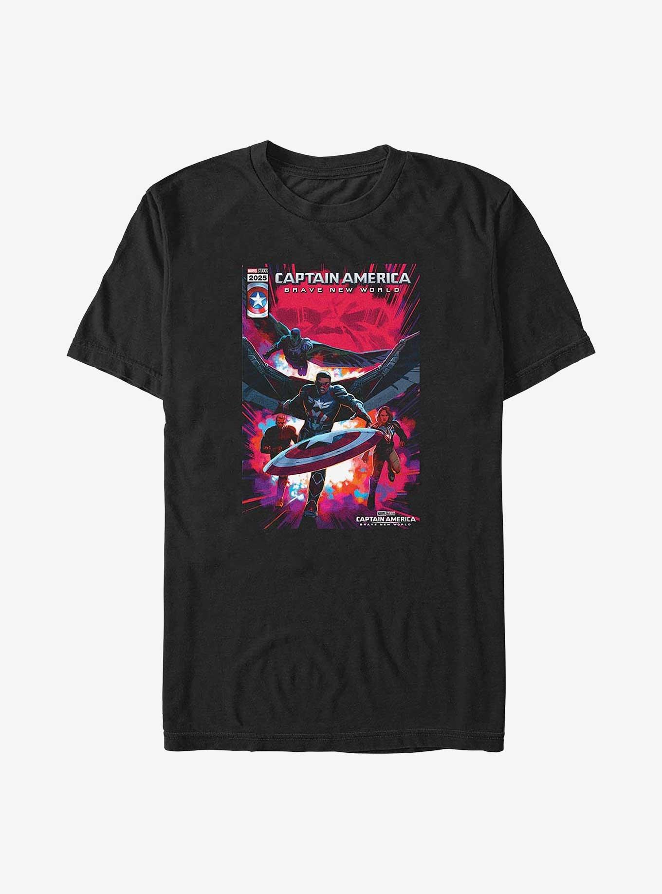 Captain America: Brave New World Team Big & Tall T-Shirt,New Products : American Fashion Style Bags On Sale