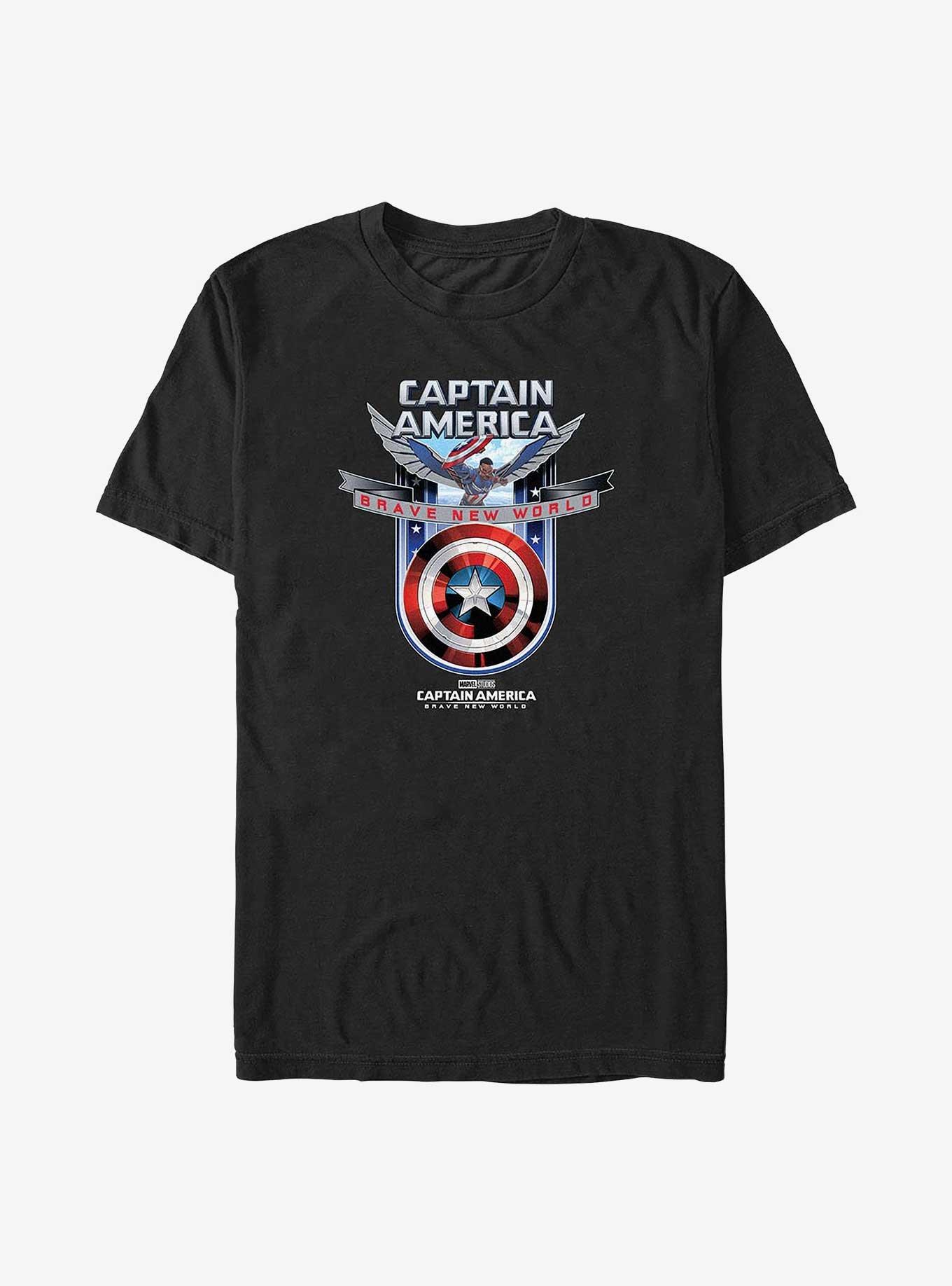 Captain America: Brave New World Shield Big & Tall T-Shirt,All Products : American Fashion Style Bags On Sale