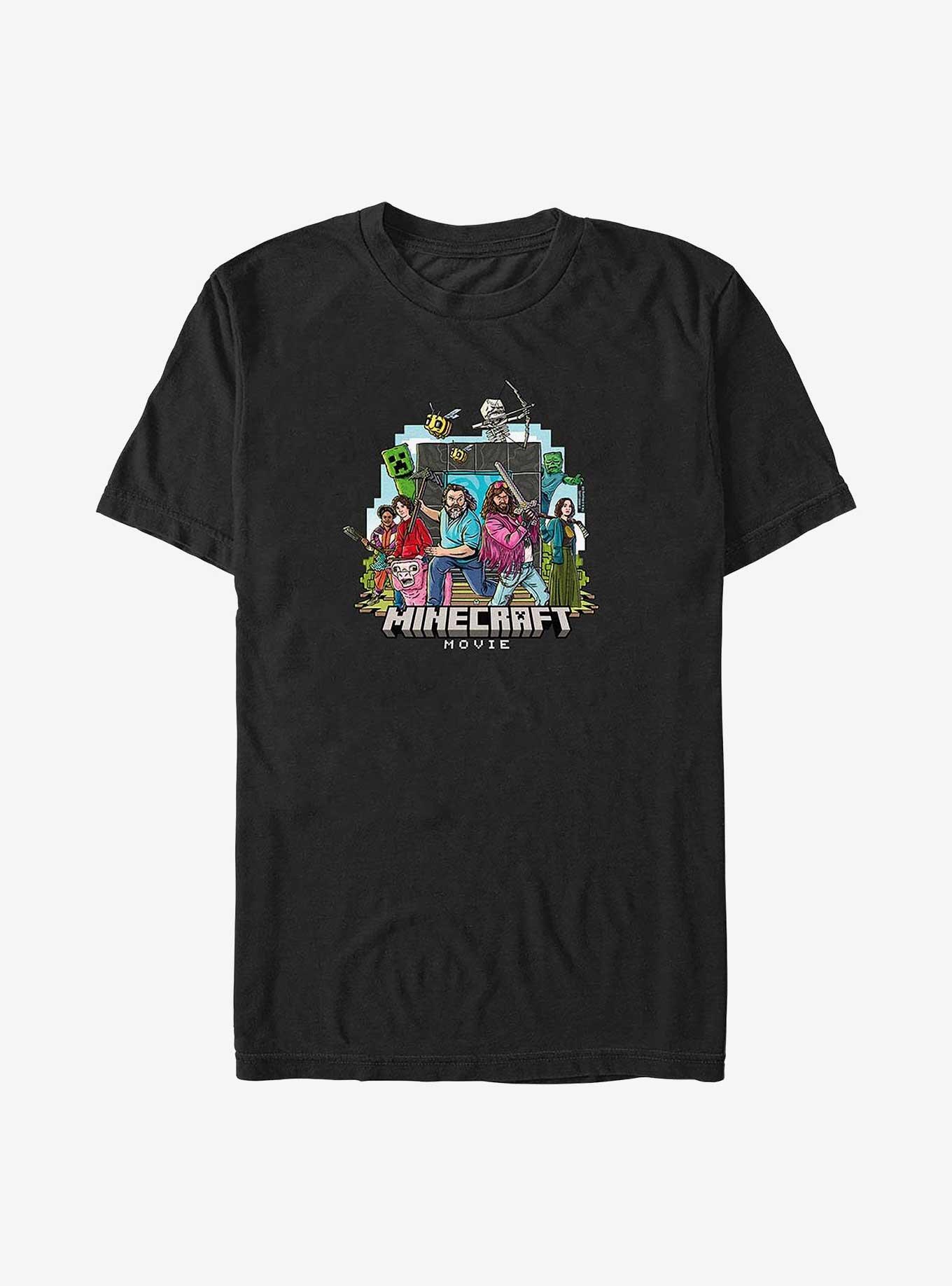 A Minecraft Movie Big Group Vector Big & Tall T-Shirt,New Products : American Fashion Style Bags On Sale