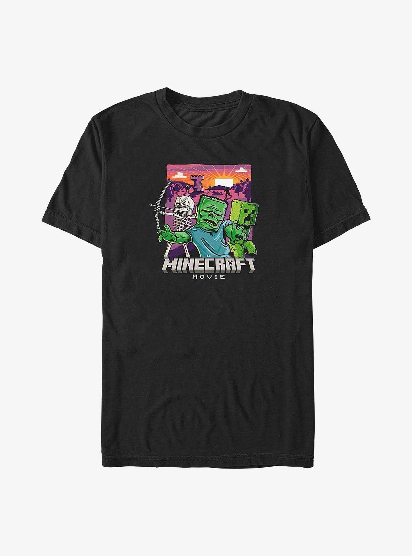 A Minecraft Movie Classic Monsters Vector Big & Tall T-Shirt,All Products : American Fashion Style Bags On Sale